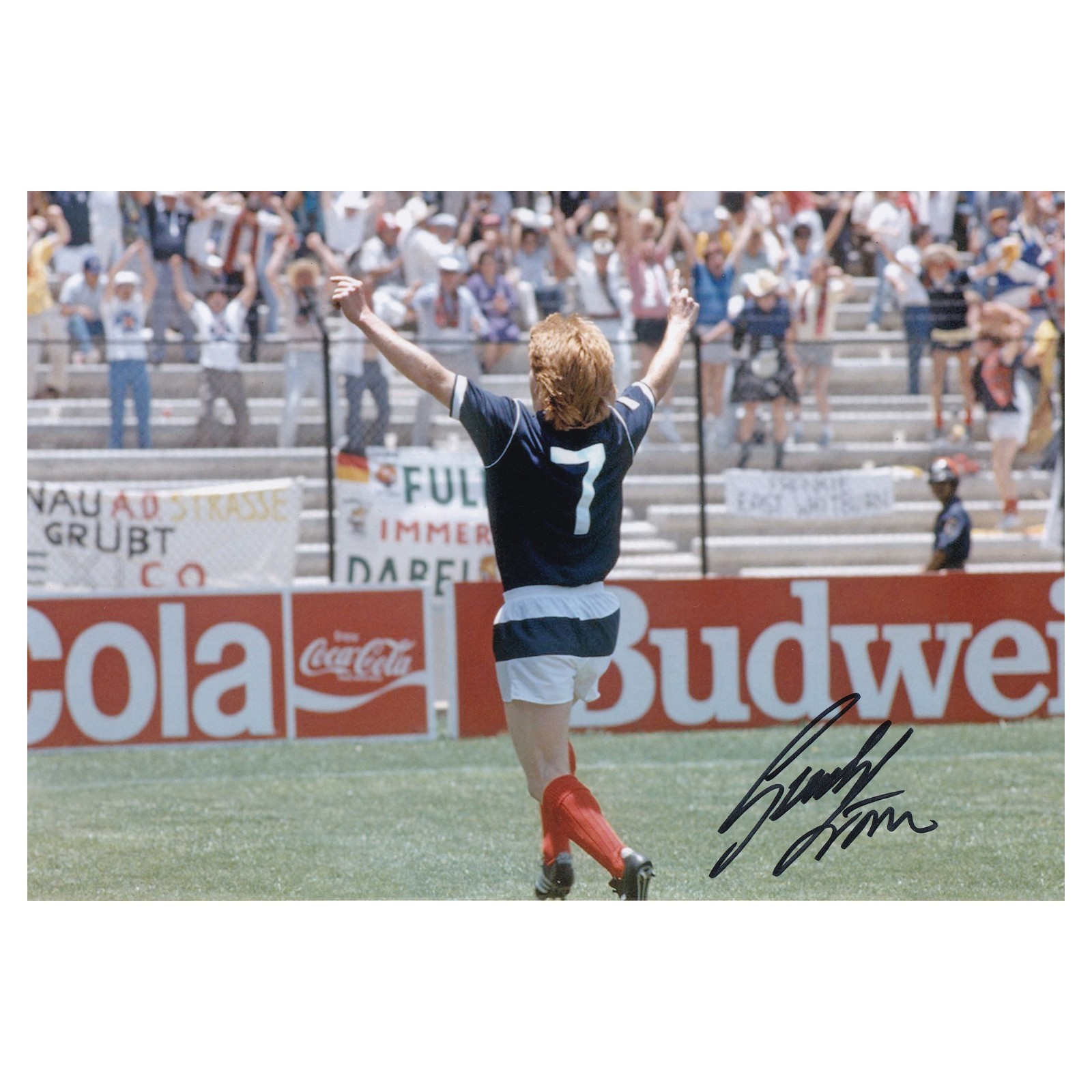 Gordon Strachan Signed Scotland Photo Scotland Autograph COA for sale on Ebay