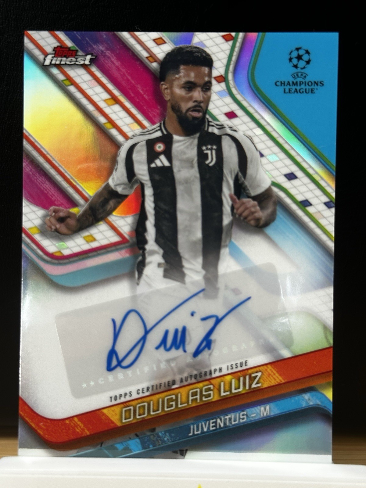 Douglas Luiz Auto Topps Finest 24/24 Juventus Nottingham Forest for sale on Ebay