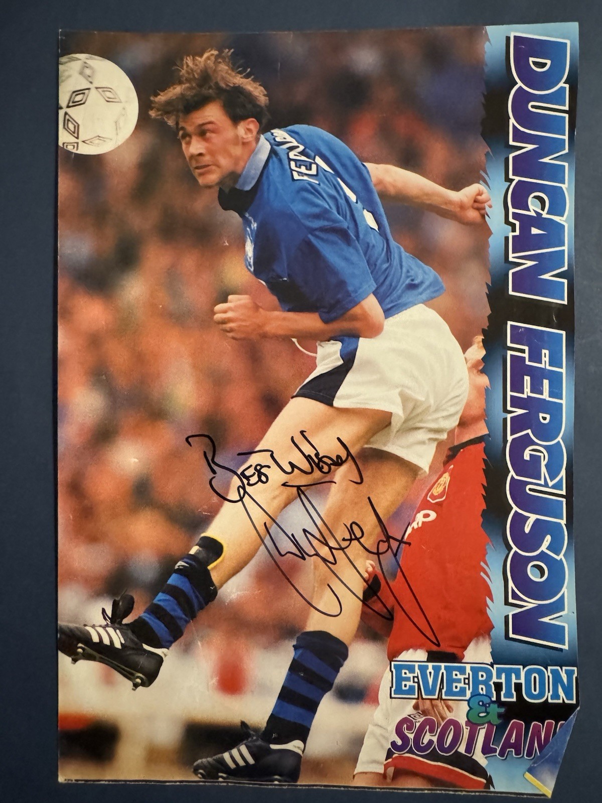 Duncan Ferguson- Everton Fc Signed Picture for sale on Ebay