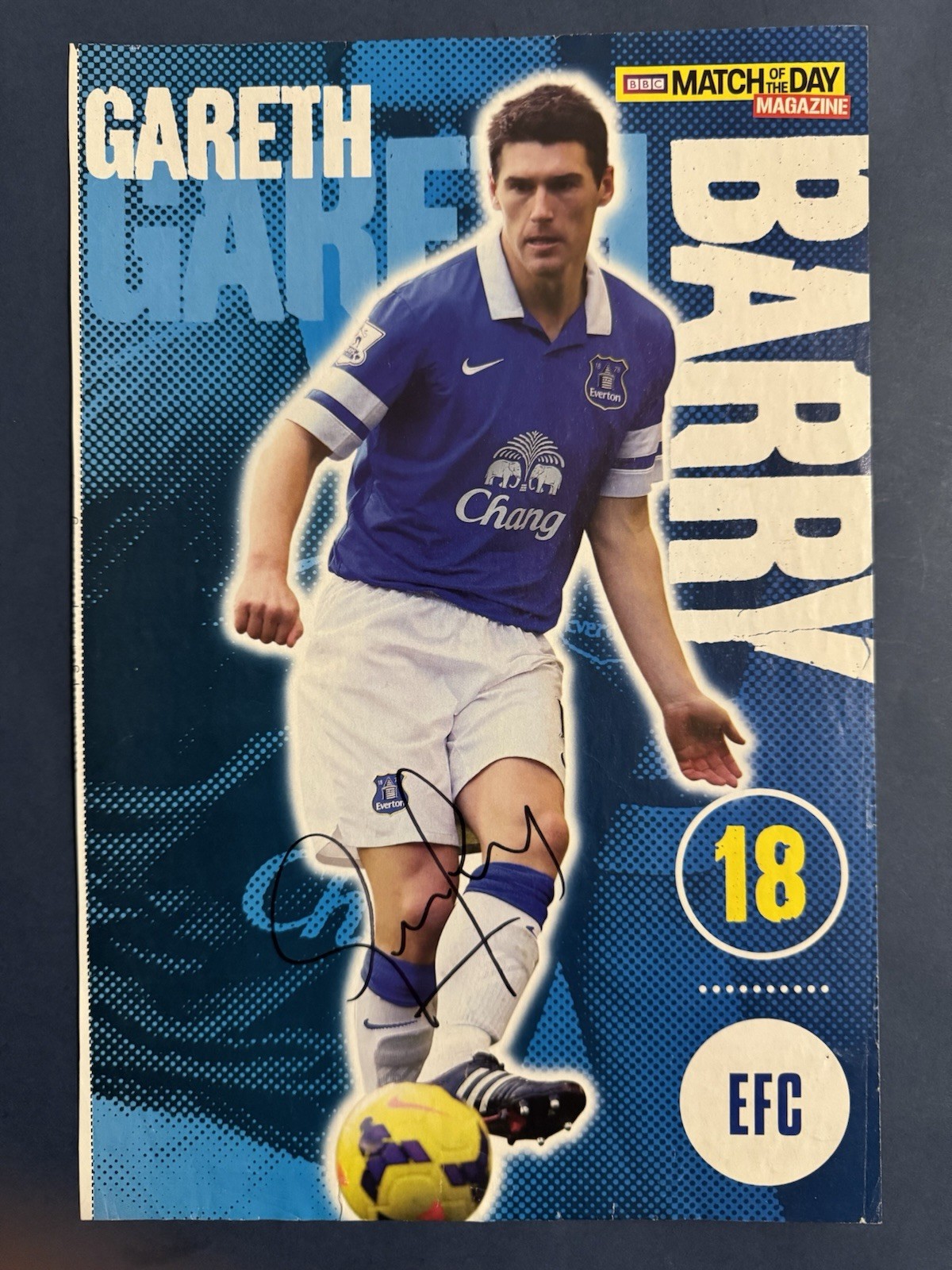 Gareth Barry - Everton Fc Sigend Picture for sale on Ebay