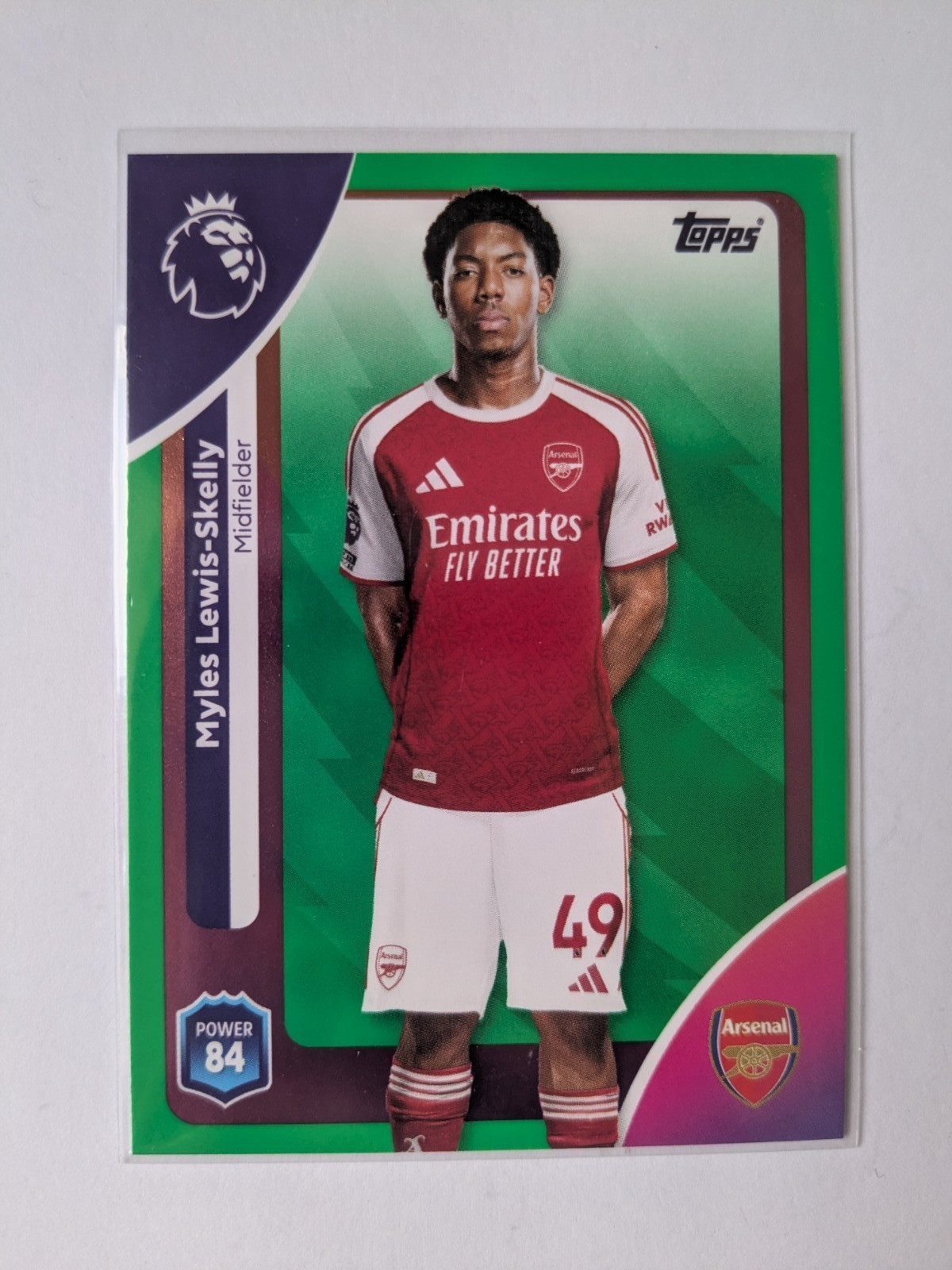 Topps Premier League 2026 - Myles Lewis-Skelly  - Green Parallel - Arsenal for sale on Ebay