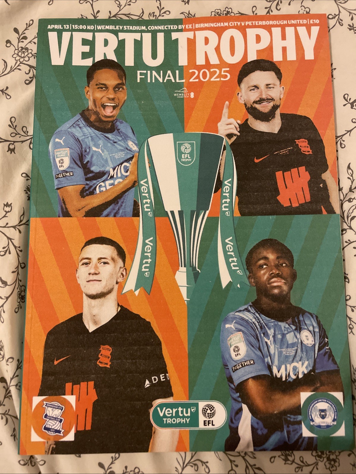 Vertu Trophy Final Programme Birmingham City v Peterborough Utd 13/04/2025 for sale on Ebay