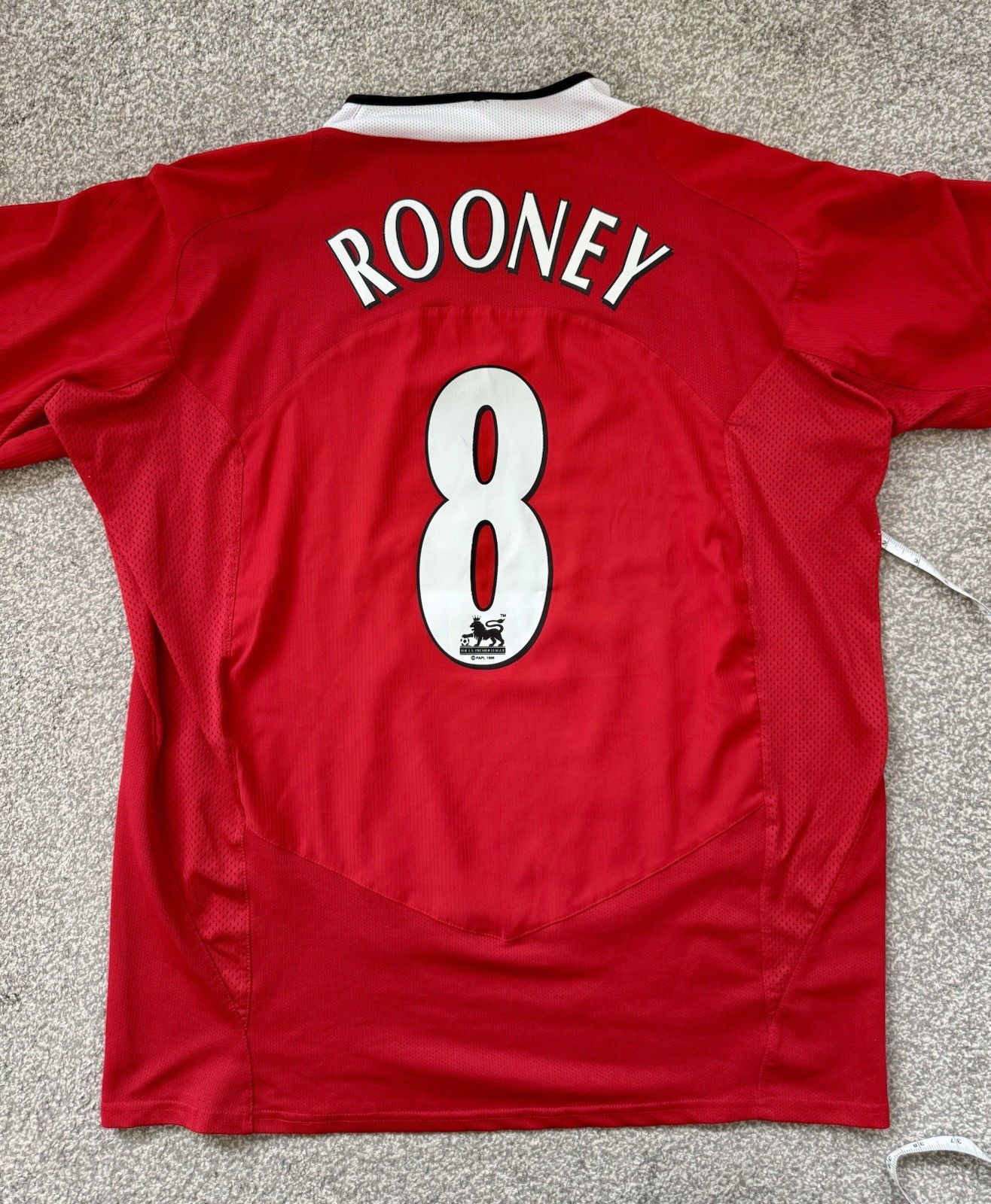 Rare Manchester United Home Shirt 2004/05 – Nike Total 90 – Rooney #8 – Size XL for sale on Ebay