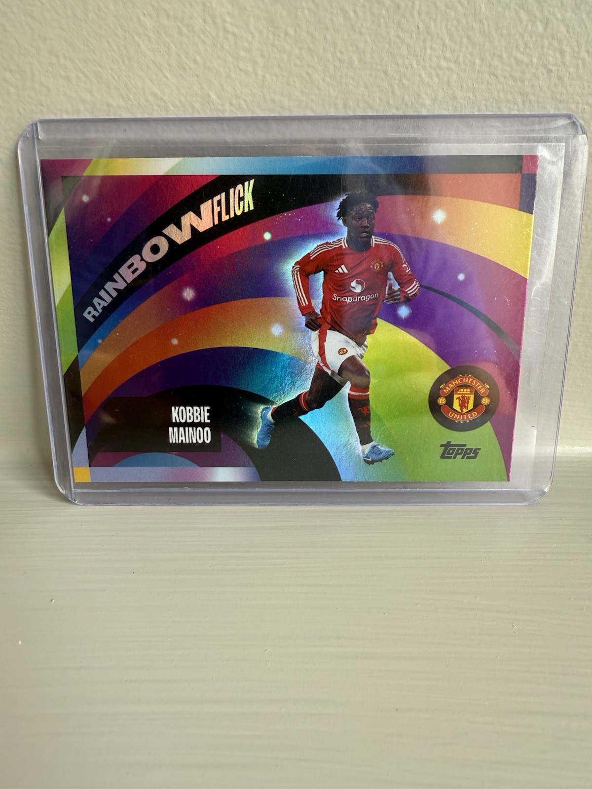 Manchester United Topps Team Set 2024/25  Kobbie Mainoo Rainbow Flick for sale on Ebay