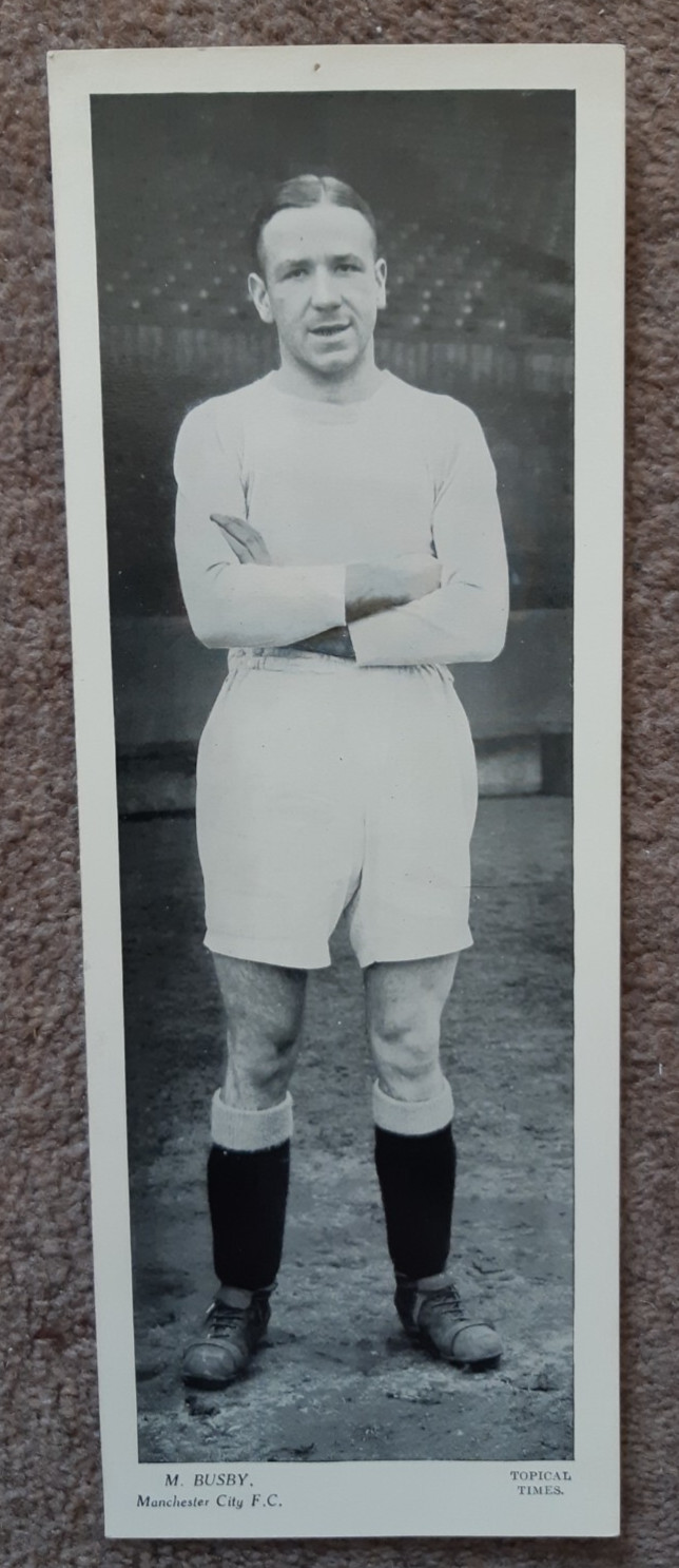 Matt Busby Manchester City, Topical Times Panel Portrait 1933 for sale on Ebay