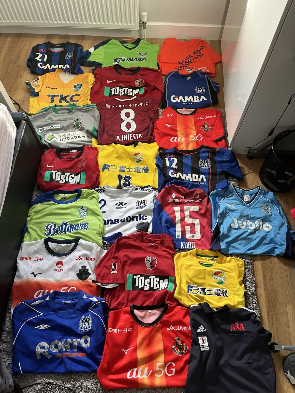 J League Football Shirt Collection Bundle Joblot for sale on Ebay