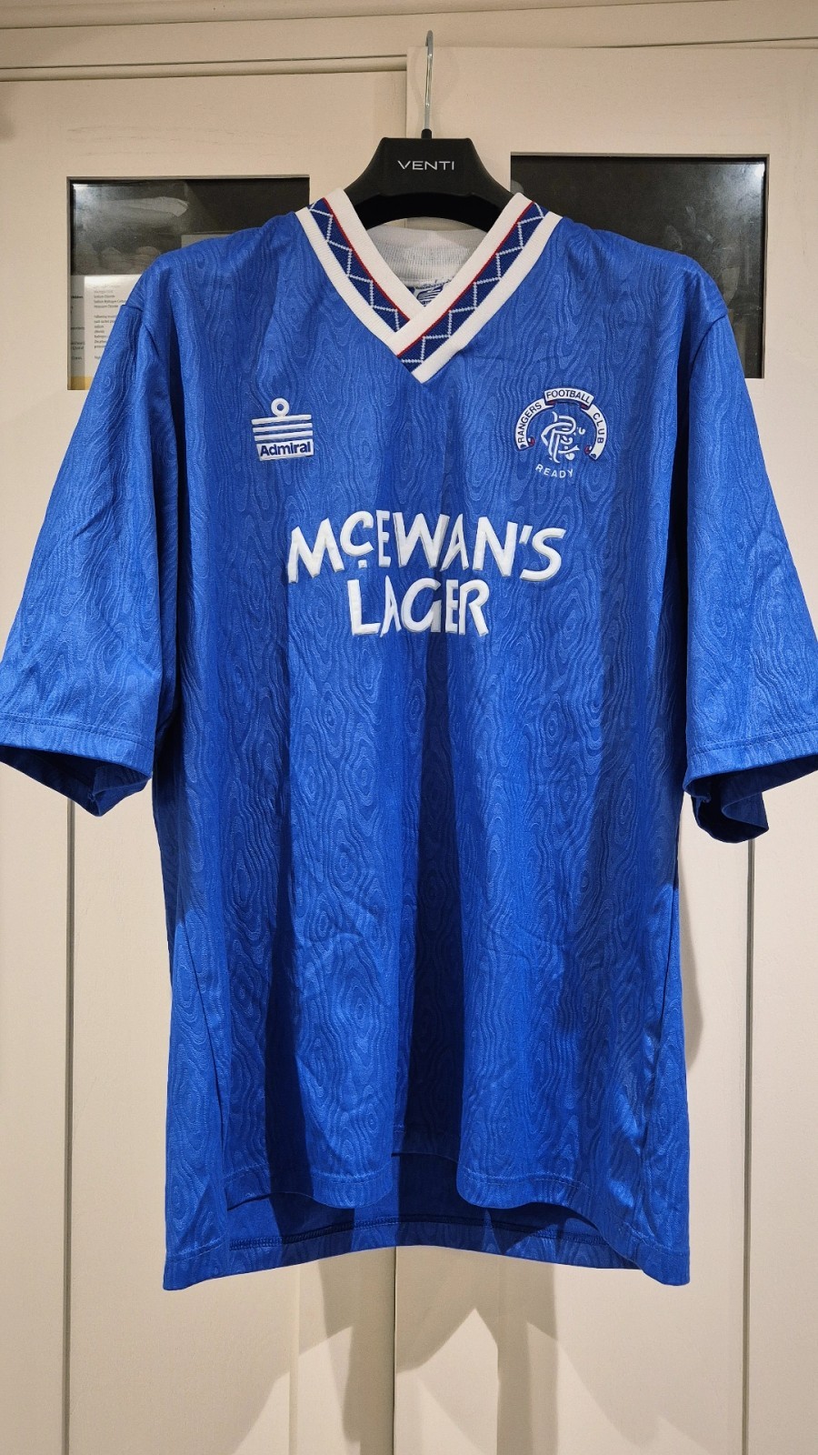 Original Glasgow Rangers Home Football Shirt 90/92 for sale on Ebay