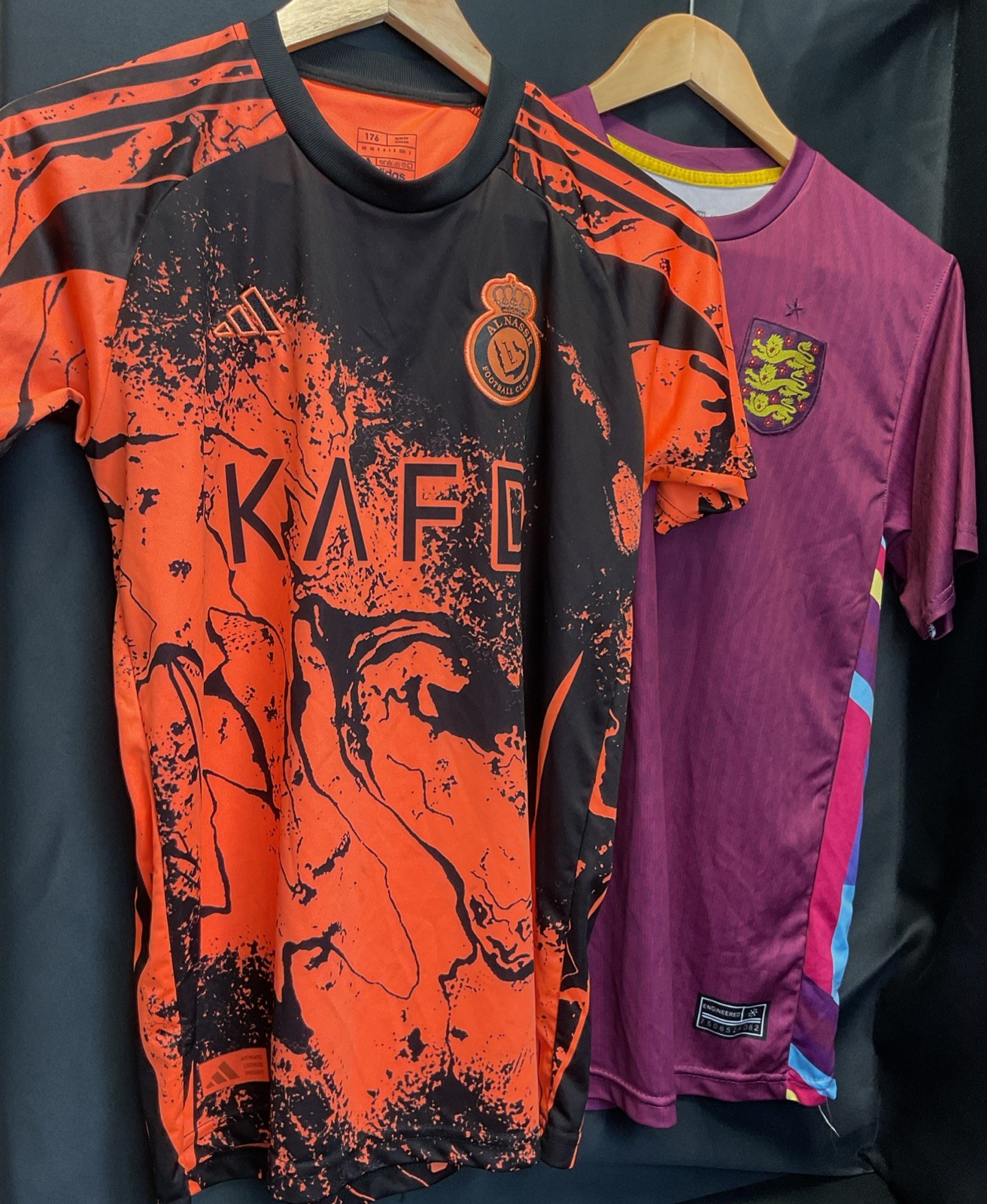Football Shirts Boys. 3 Lions England And Ronaldo, Al-Nassr. Boys 176. for sale on Ebay