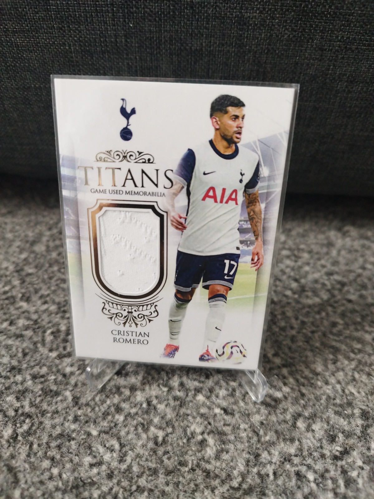 Cristian Romero 08/25 Game-Worn Jersey Card – Tottenham Hotspur – Titans Futera for sale on Ebay