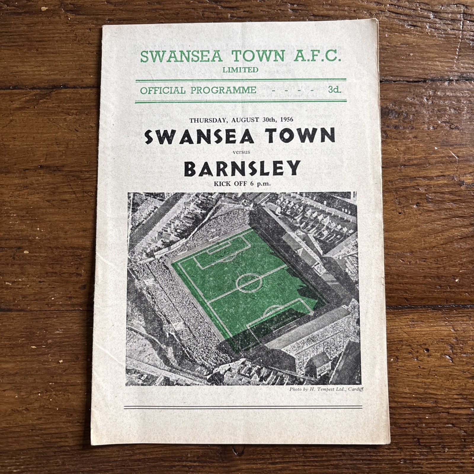 Swansea Town v Barnsley 1956-57 Div 2 ‘no writing’ for sale on Ebay