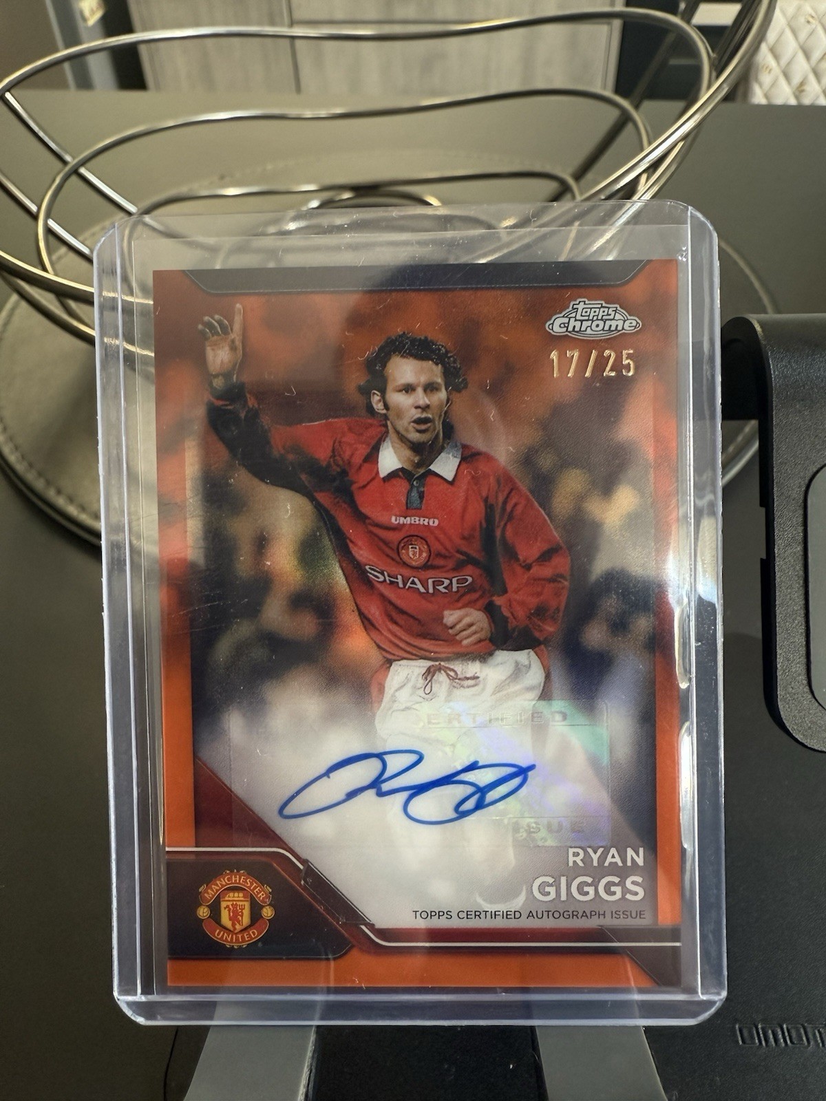 Manchester United Ryan Giggs Auto /25 Topps Chrome Deluxe Edition for sale on Ebay