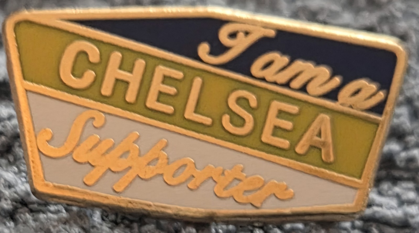 Chelsea FC Badge - SMALL I AM A CHELSEA SUPPORTER BADGE for sale on Ebay