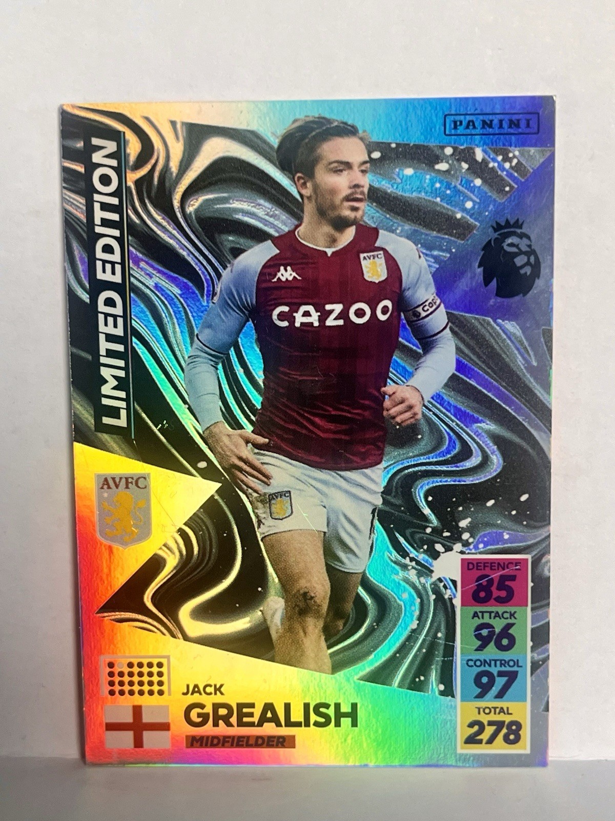 JACK GREALISH - Limited Edition- Panini Adrenalyn XL 2021 - Aston Villa 🔥 for sale on Ebay