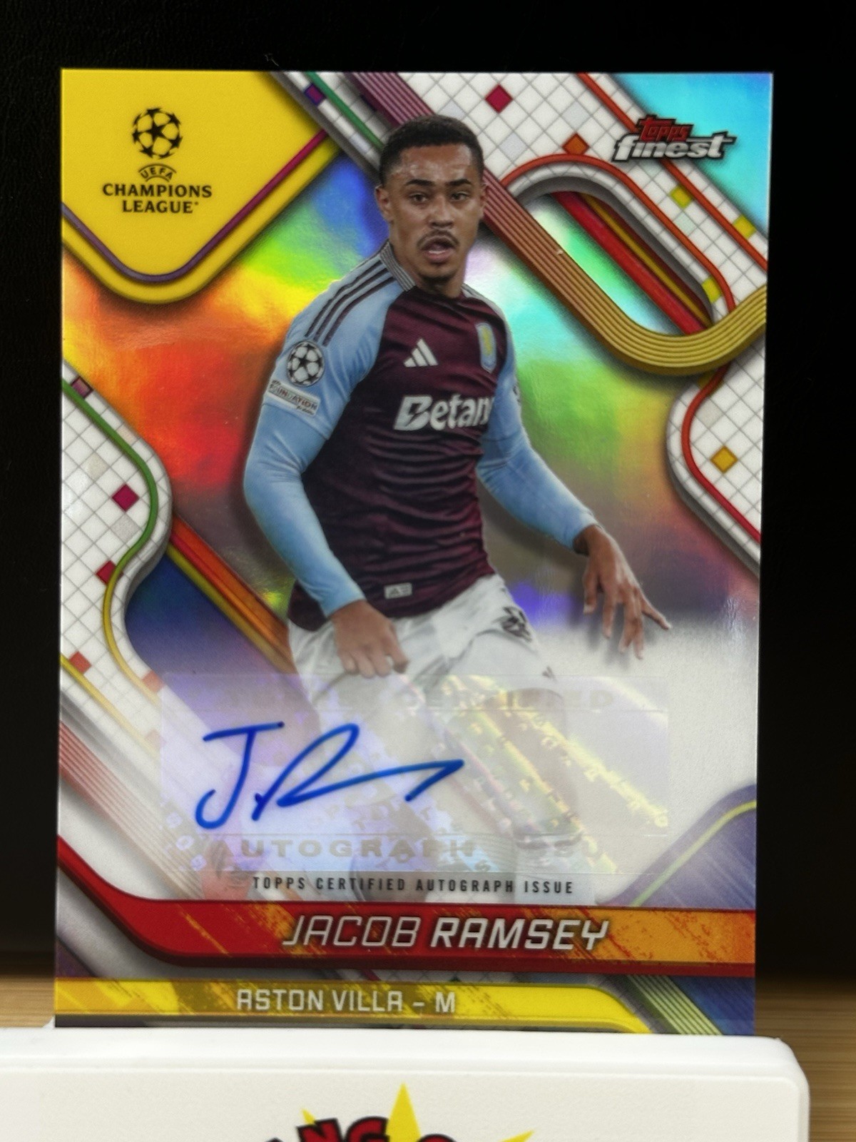 Jacob Ramsey Auto Topps Finest 24/25 Aston Villa Newcastle United for sale on Ebay