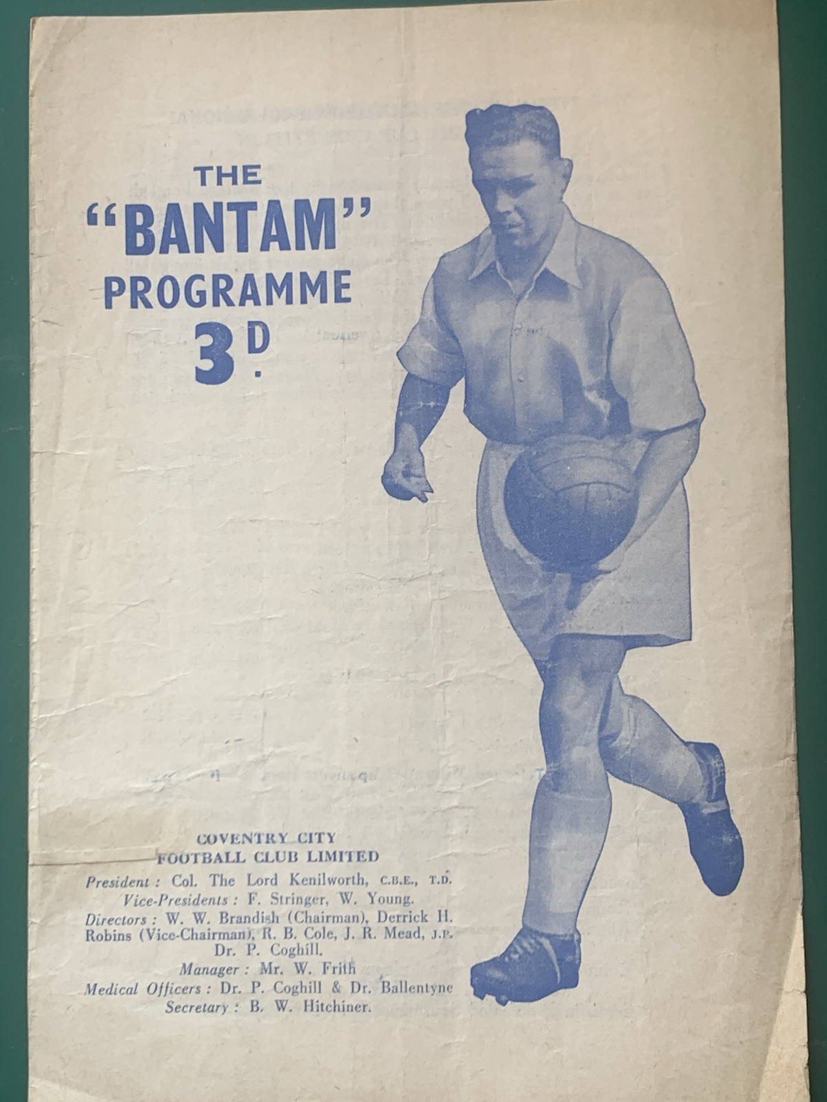 RARE COVENTRY v WEST HAM UTD 1959/60 Southern Professional Floodlight Cup Final for sale on Ebay