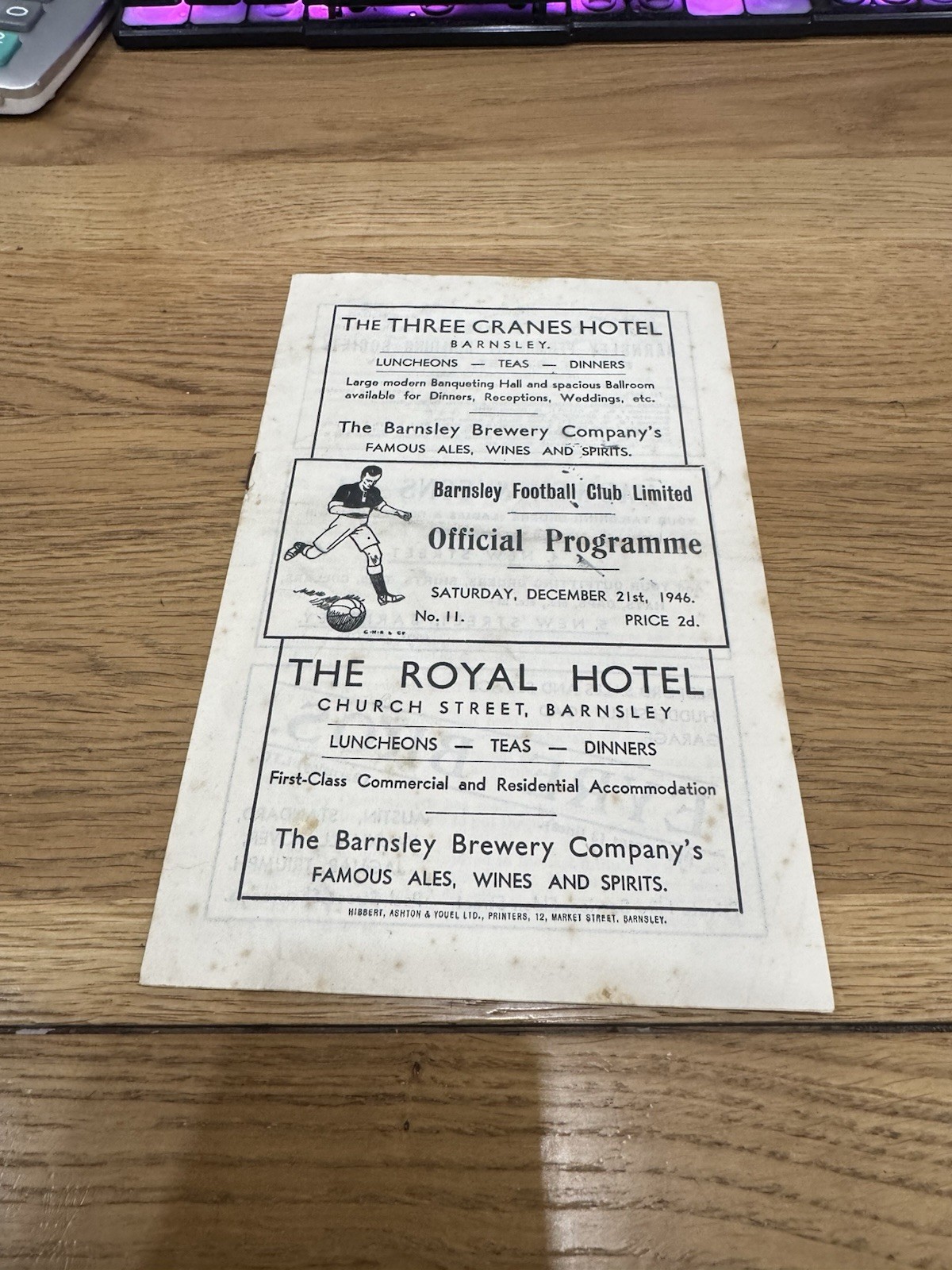 BARNSLEY V WEST HAM 1946-1947 for sale on Ebay