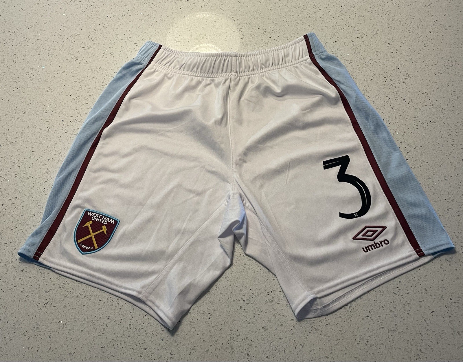 Aaron Cresswell Match Worn West Ham Shorts 2021/2022 Season. Comes With COA for sale on Ebay
