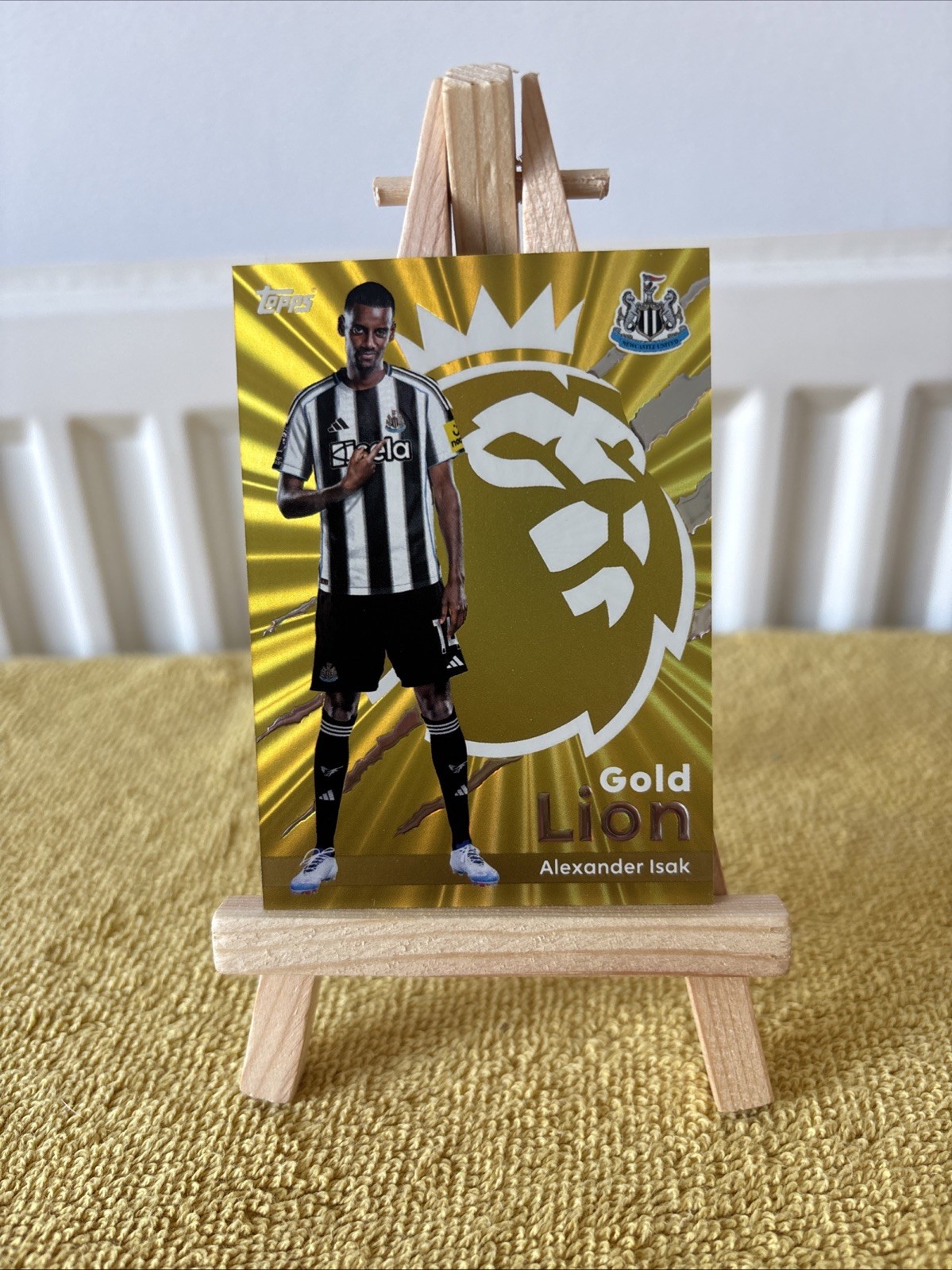 Topps Premier League 2026 Alexander Isak Golden Lion Newcastle Rare Insert MINT for sale on Ebay