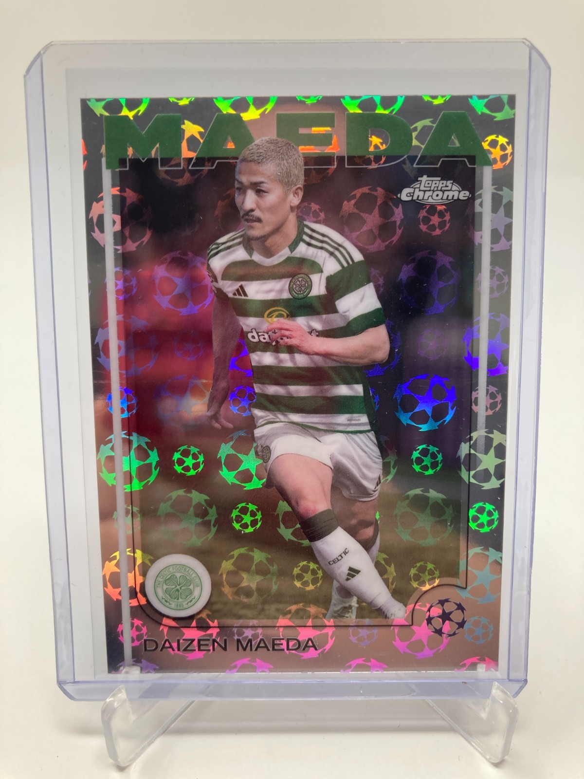 TOPPS CHROME LOGOFRACTOR 2025 DAIZEN MAEDA CELTIC BASE . for sale on Ebay