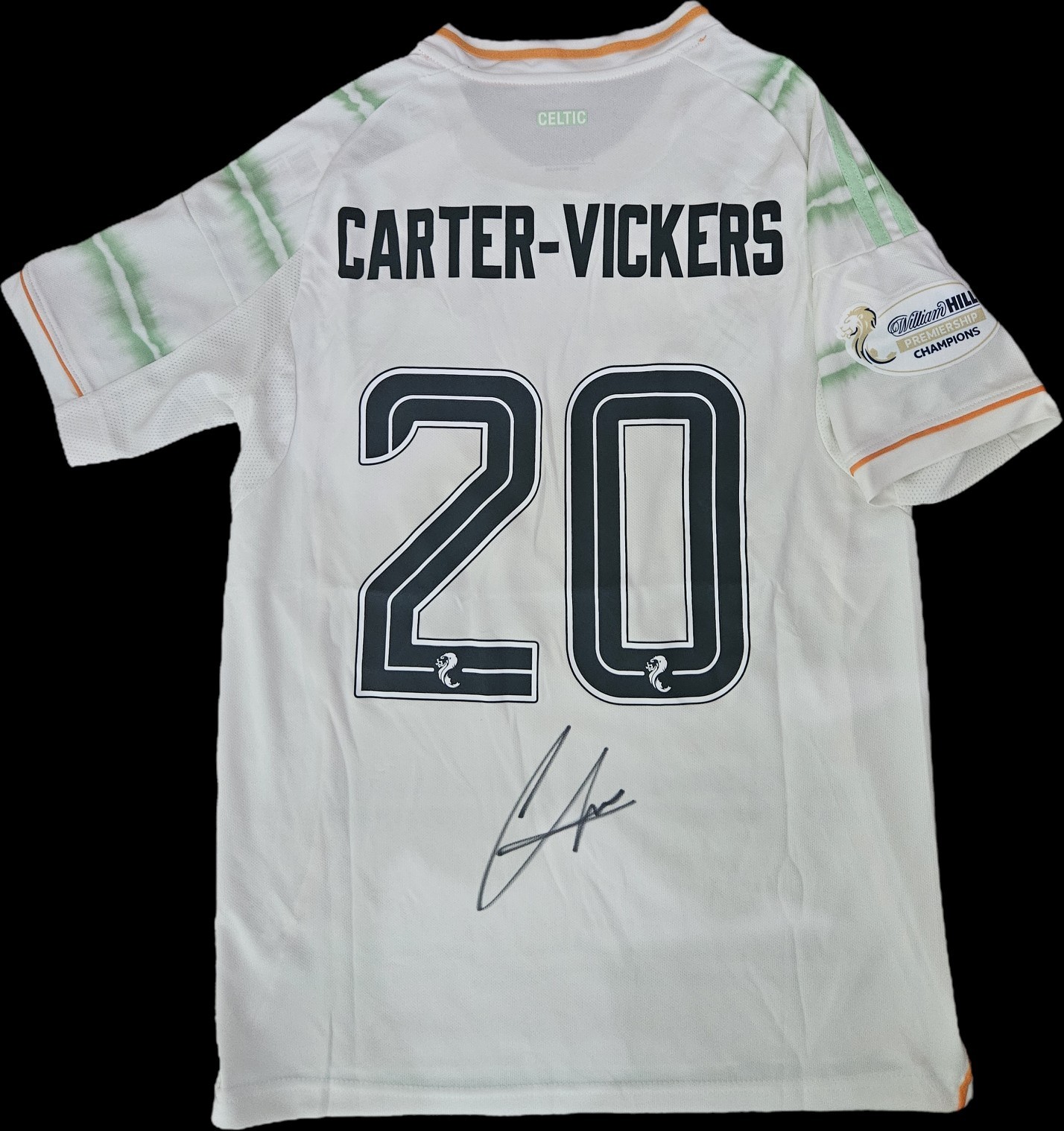 Signed Cameron Carter - Vickers Celtic 2025/26 Third Shirt Celtic PROOF & COA for sale on Ebay