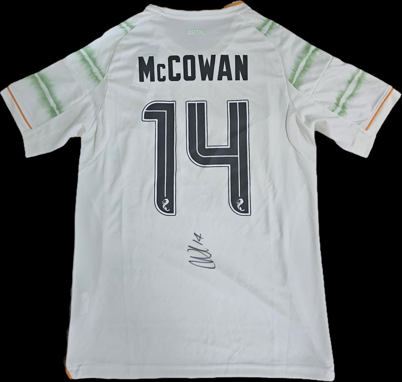 Luke Mccowan Hand Signed Celtic Fc 2025/26 Third Shirt Autograph COA & PROOF for sale on Ebay