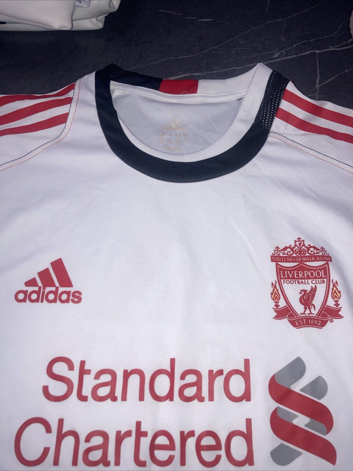 Liverpool Warmup Shirt 2010-2011 By Adidas. Adult L for sale on Ebay