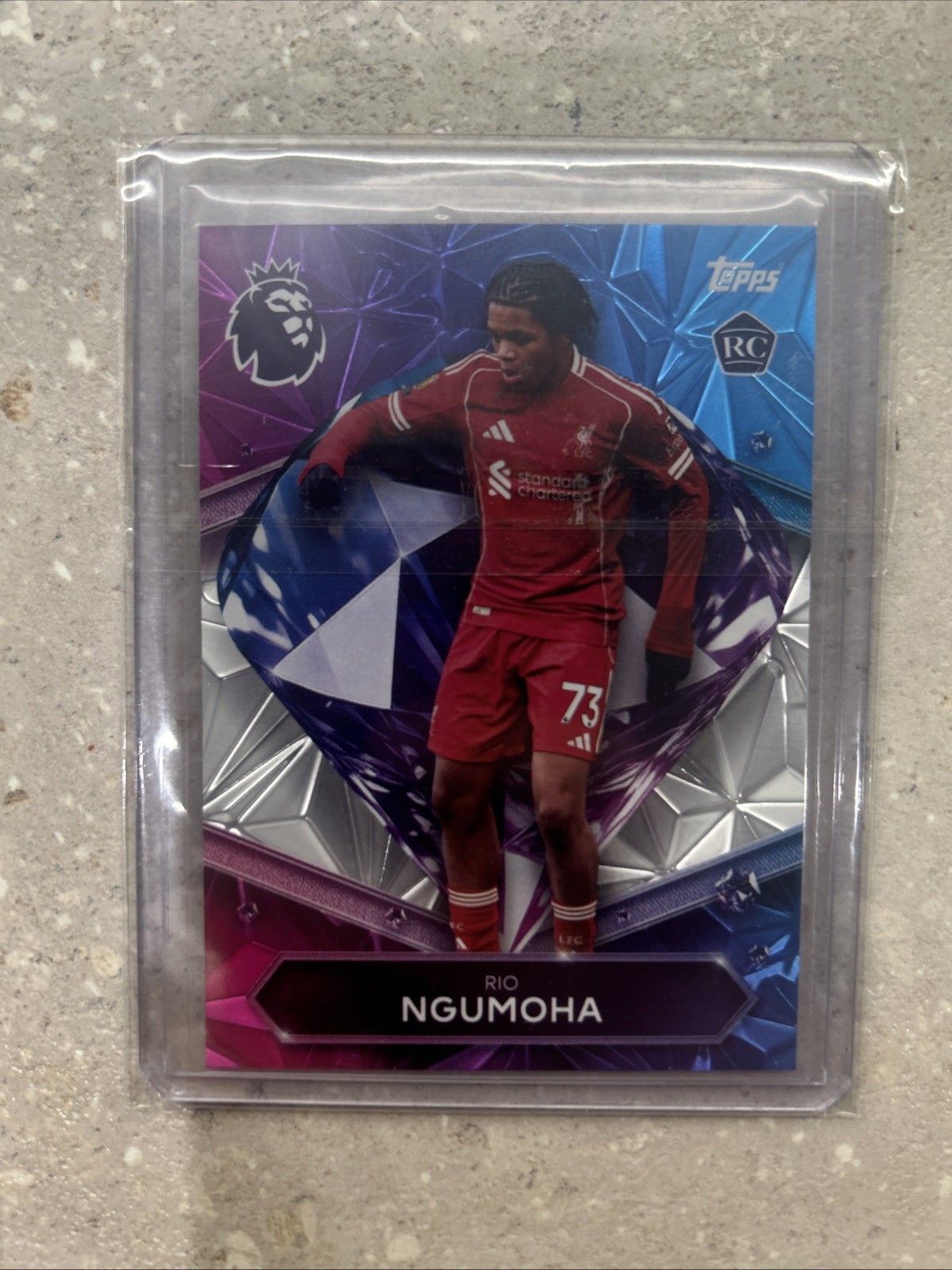 Topps Premier League 2026 Rio Ngumoha Diamond Rookie Liverpool RC SSP 1:500 for sale on Ebay