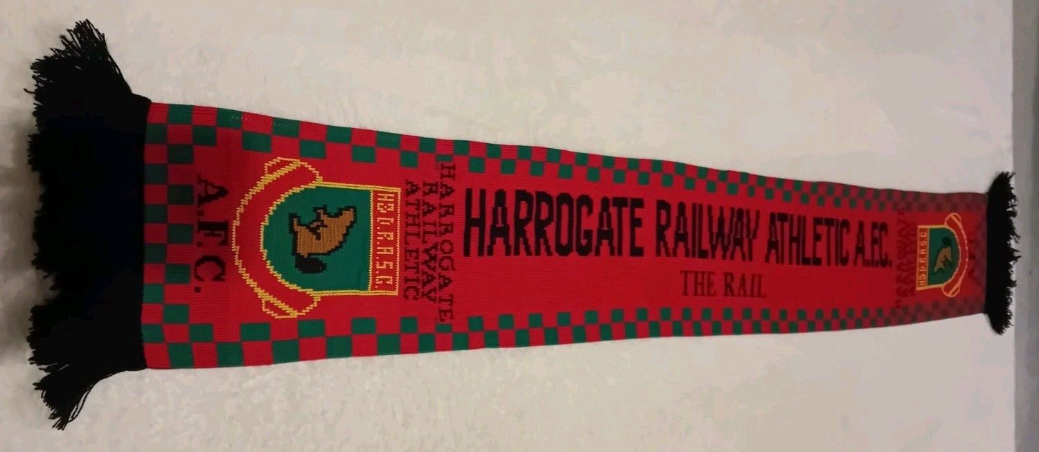 Harrogate Railway Athletic Non League Scarf for sale on Ebay