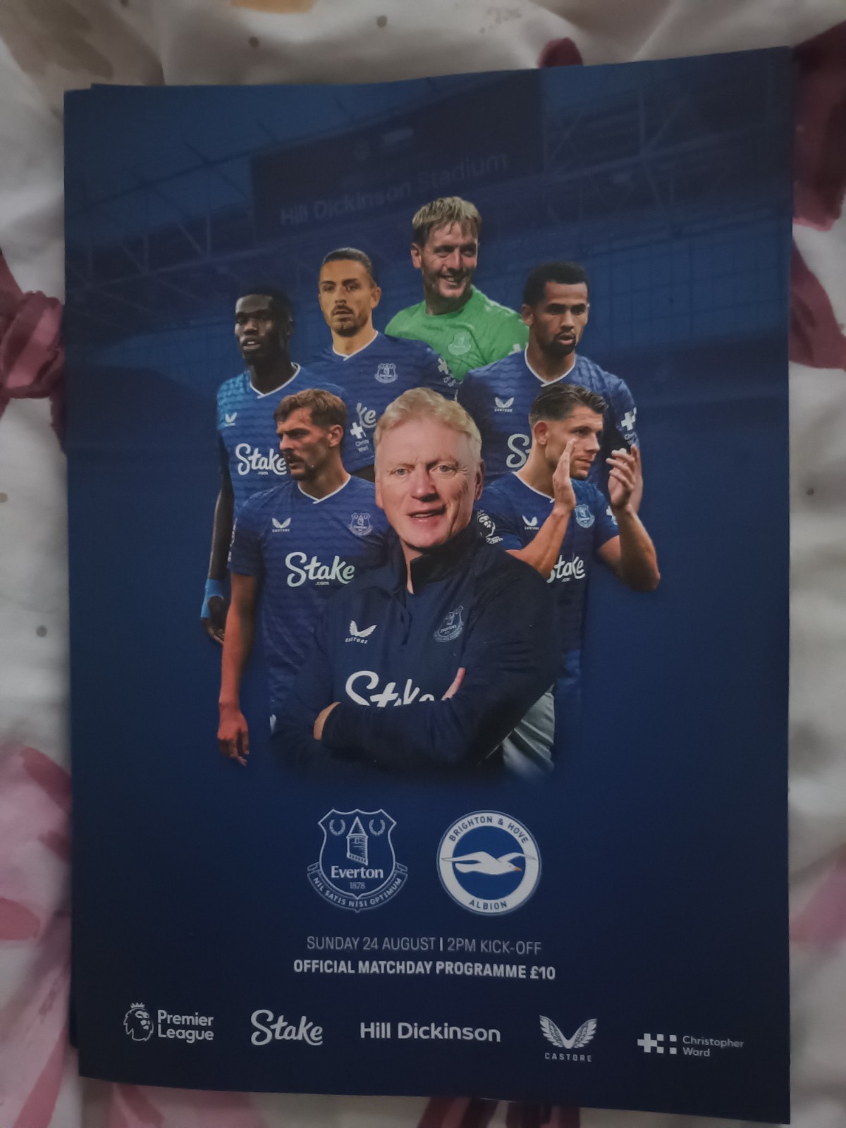 Everton v Brighton official programme ( 1st game at new stadium ) 24th August 25 for sale on Ebay