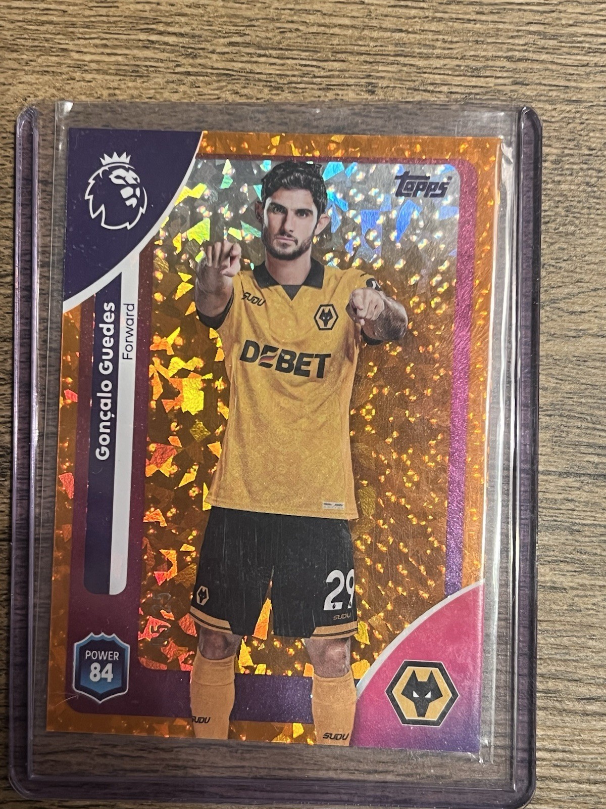 Gonçalo Guedes numbered 05/25 wolves topps premier league 25/26 card for sale on Ebay