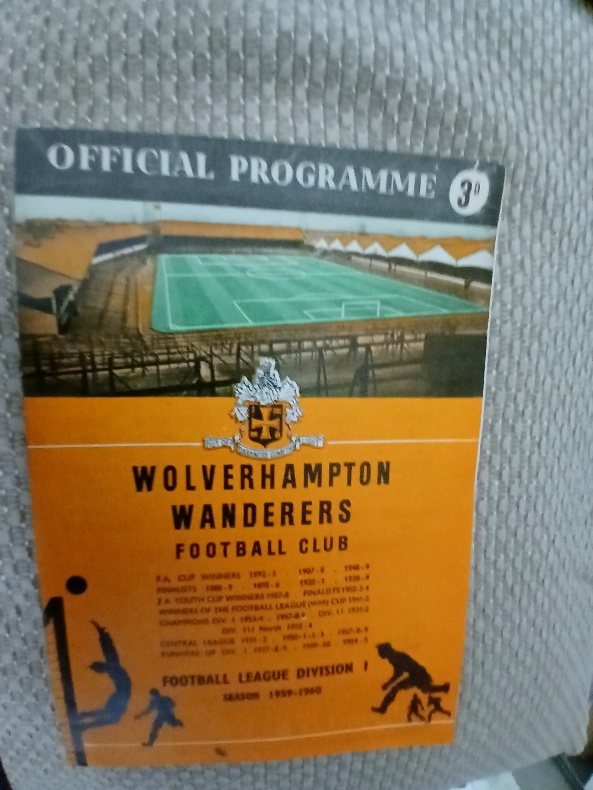 WOLVERHAMPTON WANDERERS / Wolves v RED STAR BELGRADE European cup 24 Nov 1959 for sale on Ebay