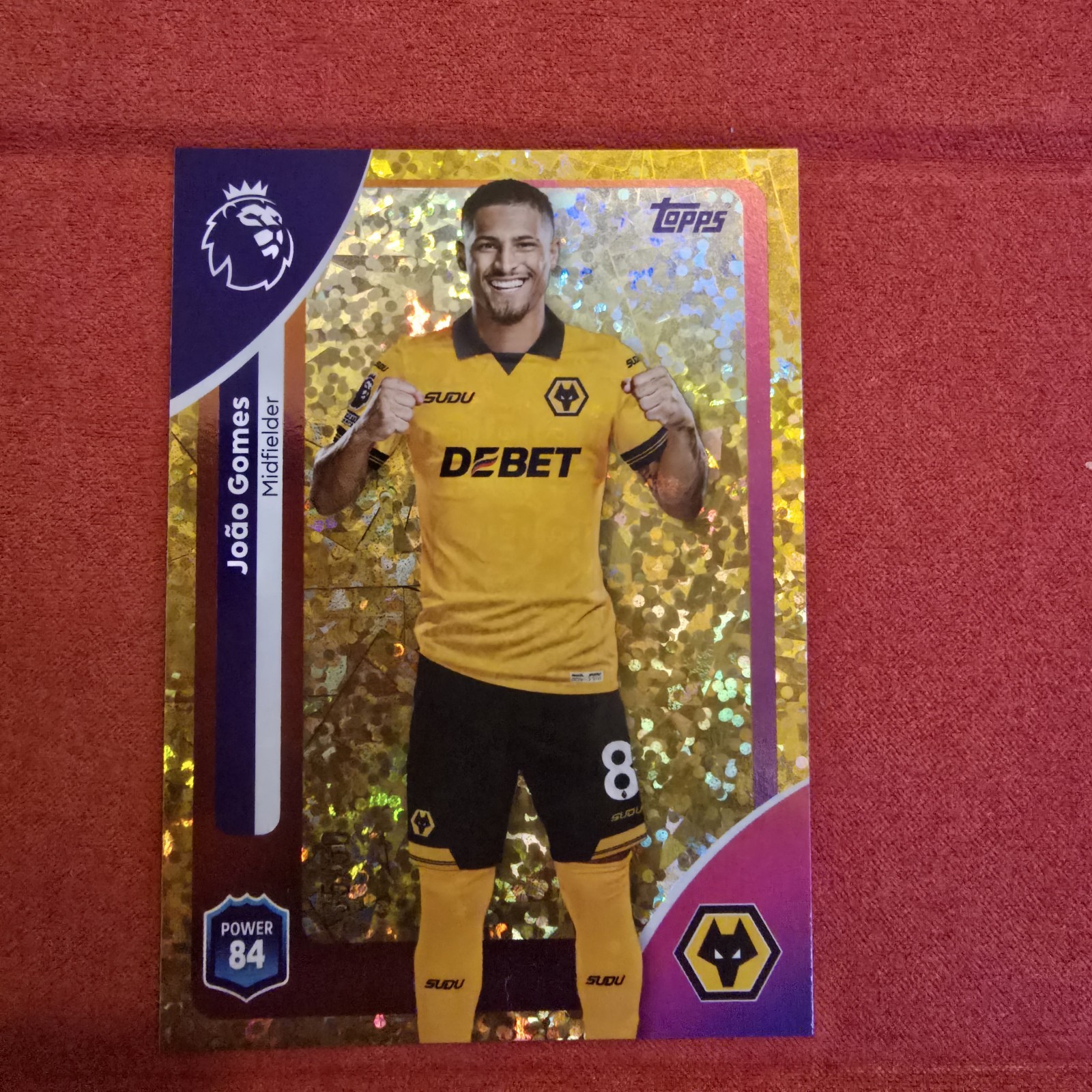 joao gomes 35/50 Wolves Topps Premier 25 for sale on Ebay