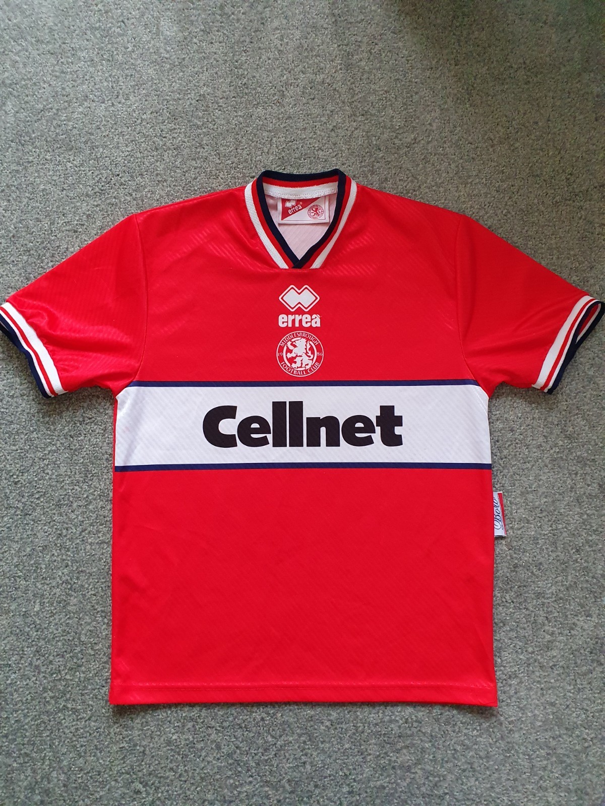 Middlesbrough FC Home Shirt 1997/1998 Errea Cellnet Childs? 36