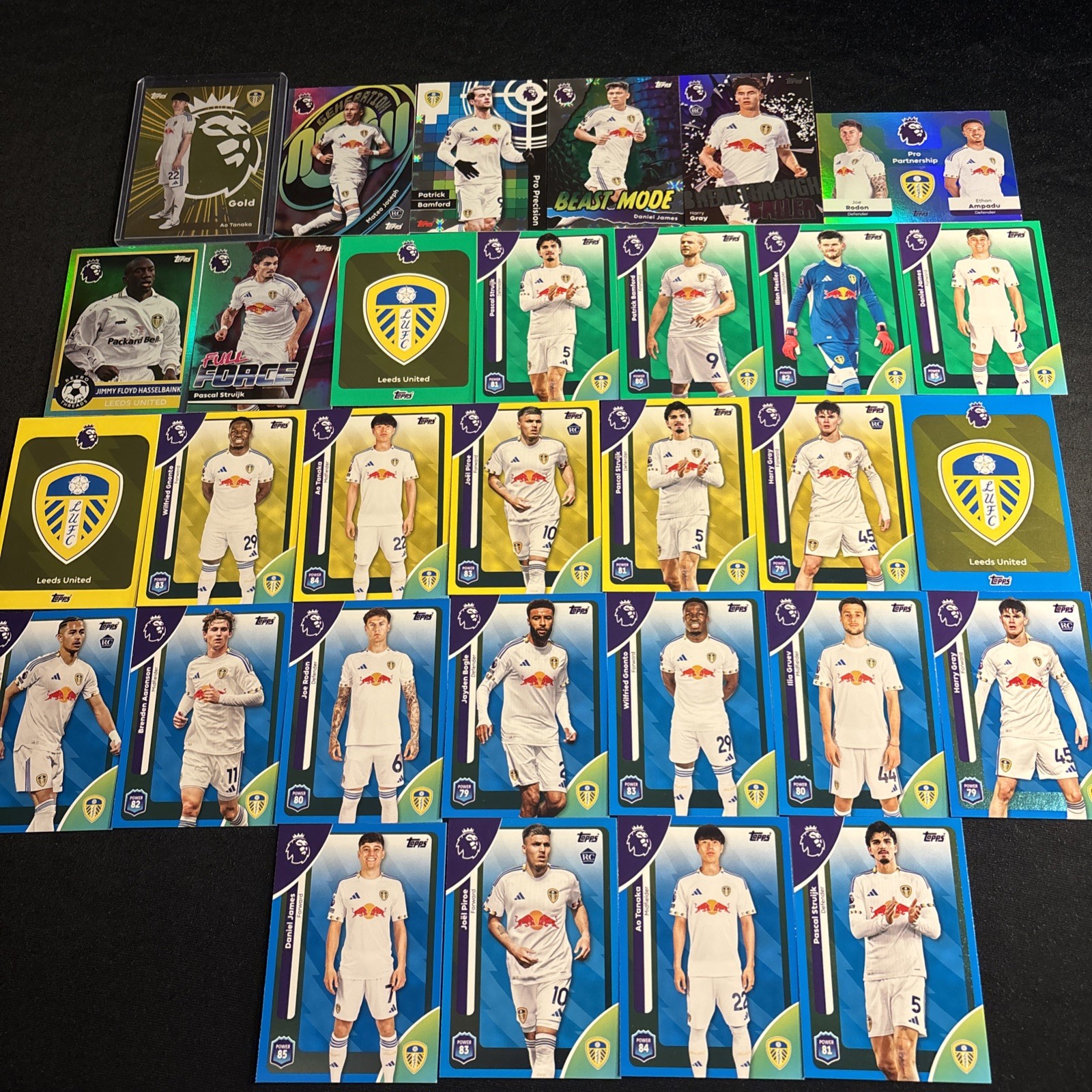 Topps Premier League 2025 2026 Leeds Insert Bundle for sale on Ebay