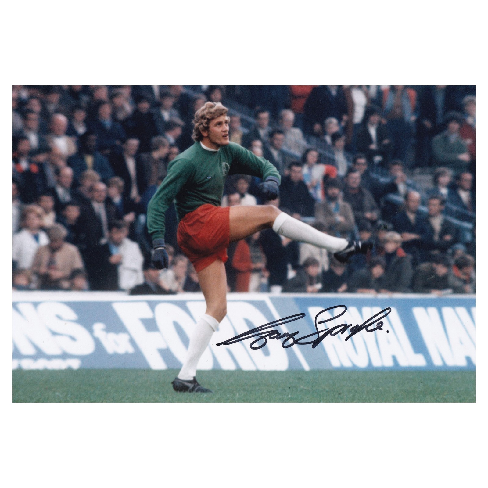 Gary Sprake Signed Leeds United Photo Leeds Autograph COA for sale on Ebay