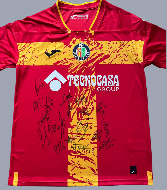 Signed GETAFE Shirt by 19 Proof/COA Mayoral Mata Alena Greenwood Alvarez for sale on Ebay