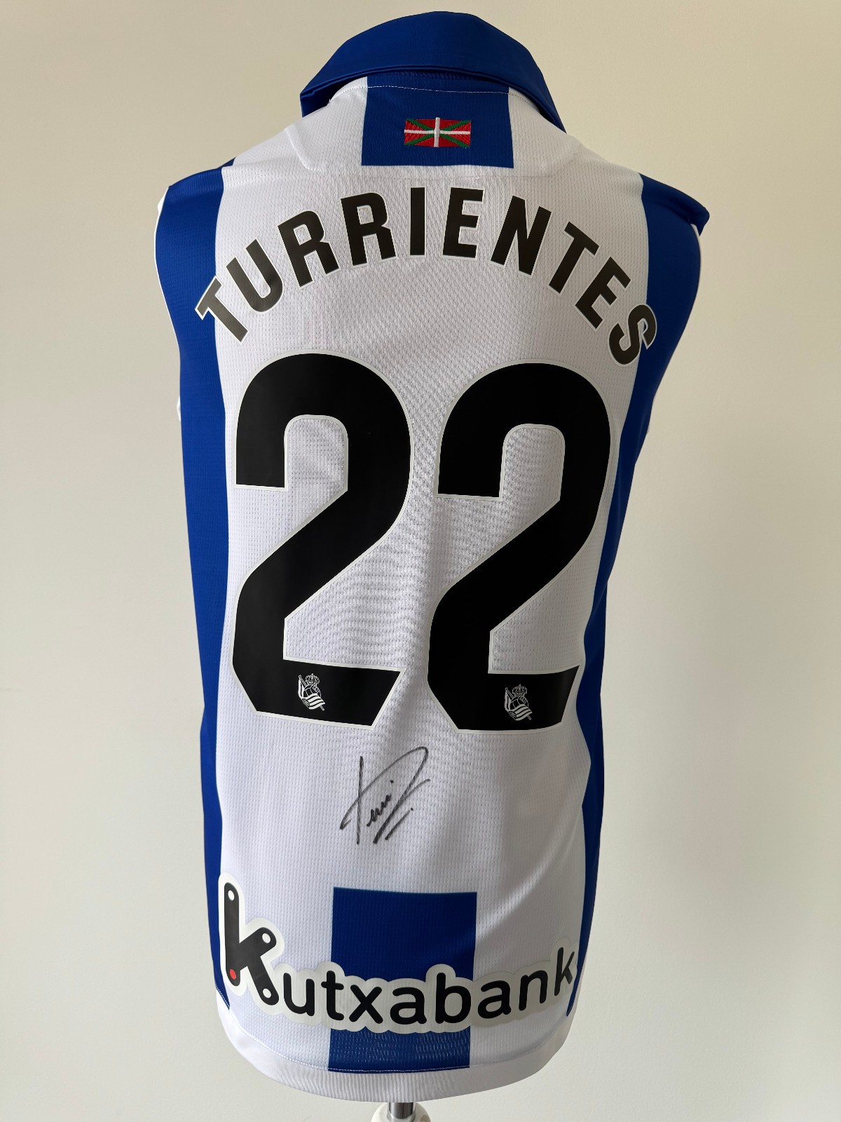 Signed BENAT TURRIENTES Shirt - Real Sociedad -PROOF/COA- Spain for sale on Ebay