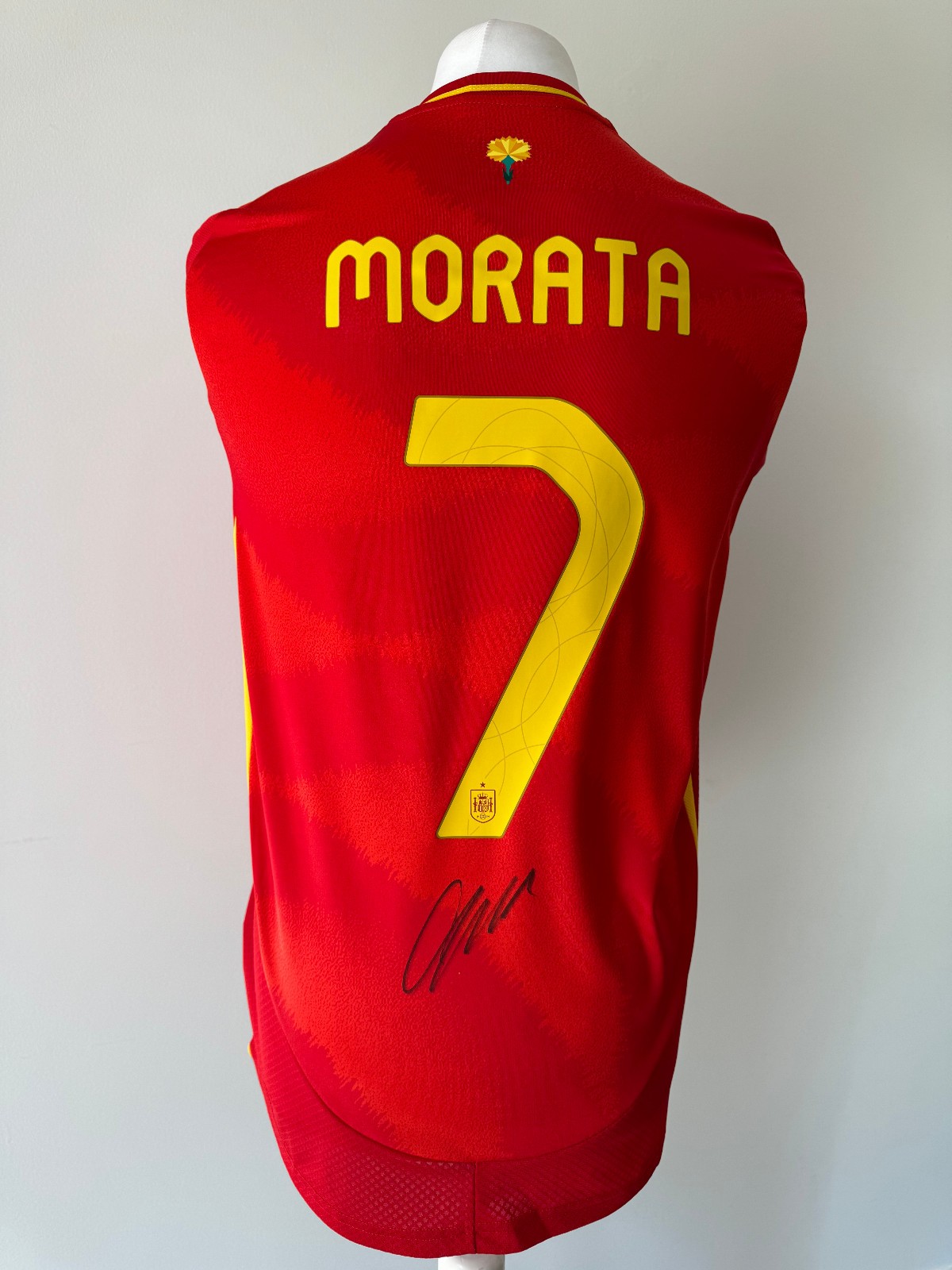 Signed ALVARO MORATA Shirt - Spain Euro 2024 -PROOF/COA- Real Madrid Atletico for sale on Ebay