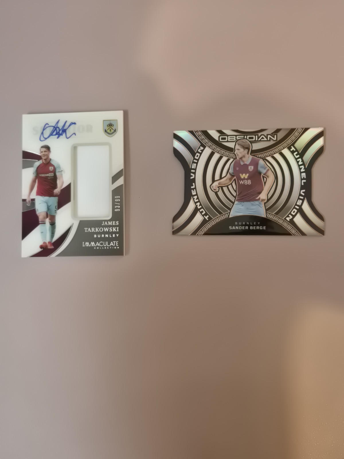 Panini Burnley Bundle James Tarkowski Patch Auto Numbered 93/99 Obsidian Berge for sale on Ebay