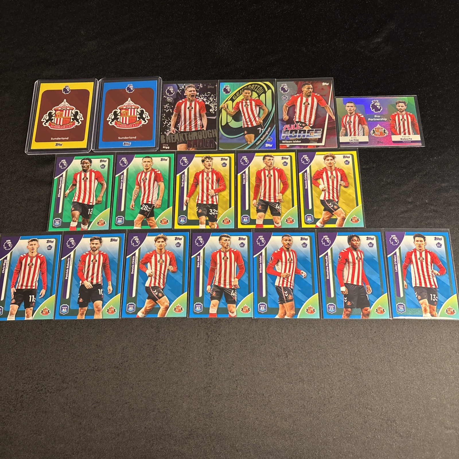 Topps Premier League 2026 Sunderland Bundle All Inserts  for sale on Ebay