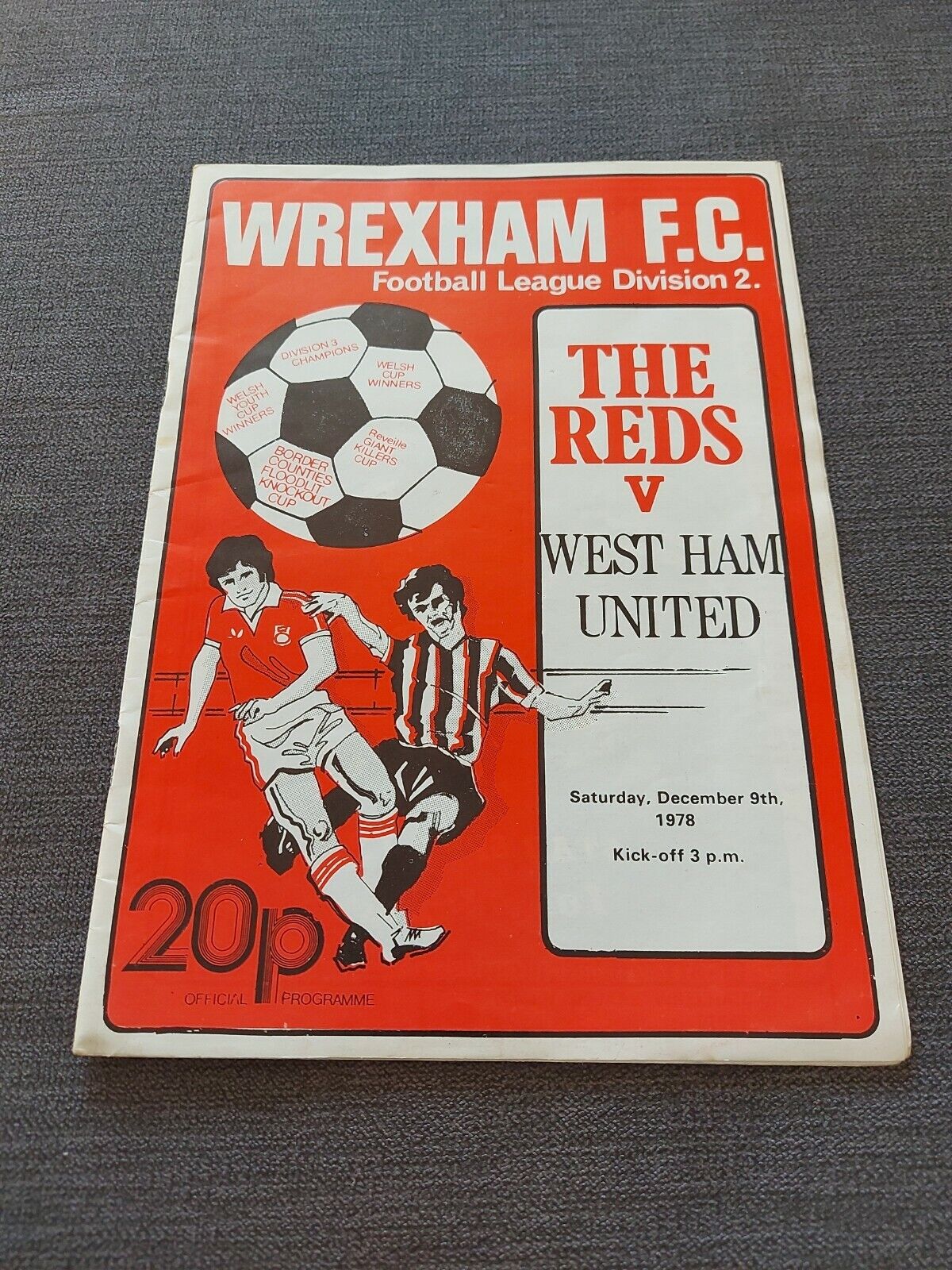 Wrexham V West Ham 1978 LEAGUE GAME  for sale on Ebay