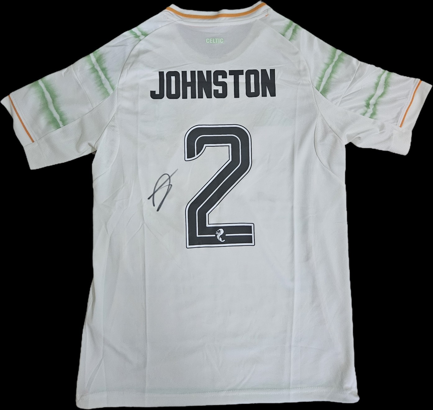 Alastair Johnston Hand Signed Celtic 2025/26 Third Shirt Autograph COA & PROOF for sale on Ebay