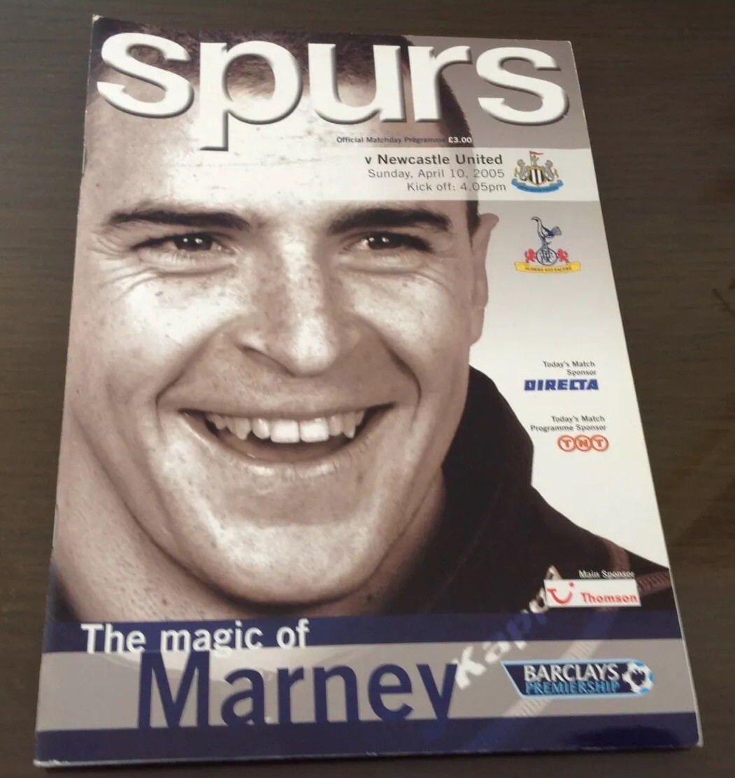 Spurs V Newcastle United April 10 2005 Program for sale on Ebay