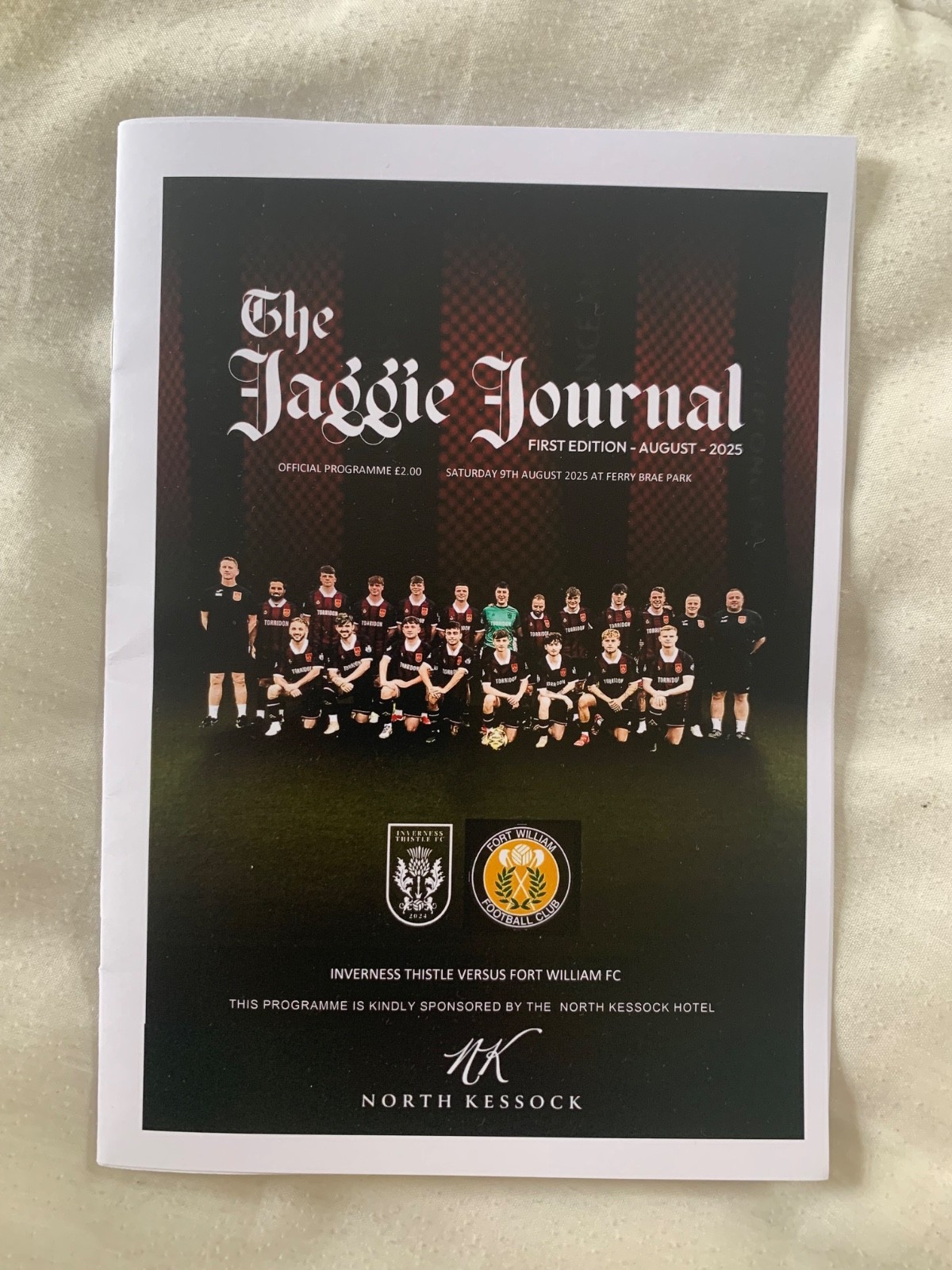 Inverness Thistle v Fort William (First programme) 2025 for sale on Ebay
