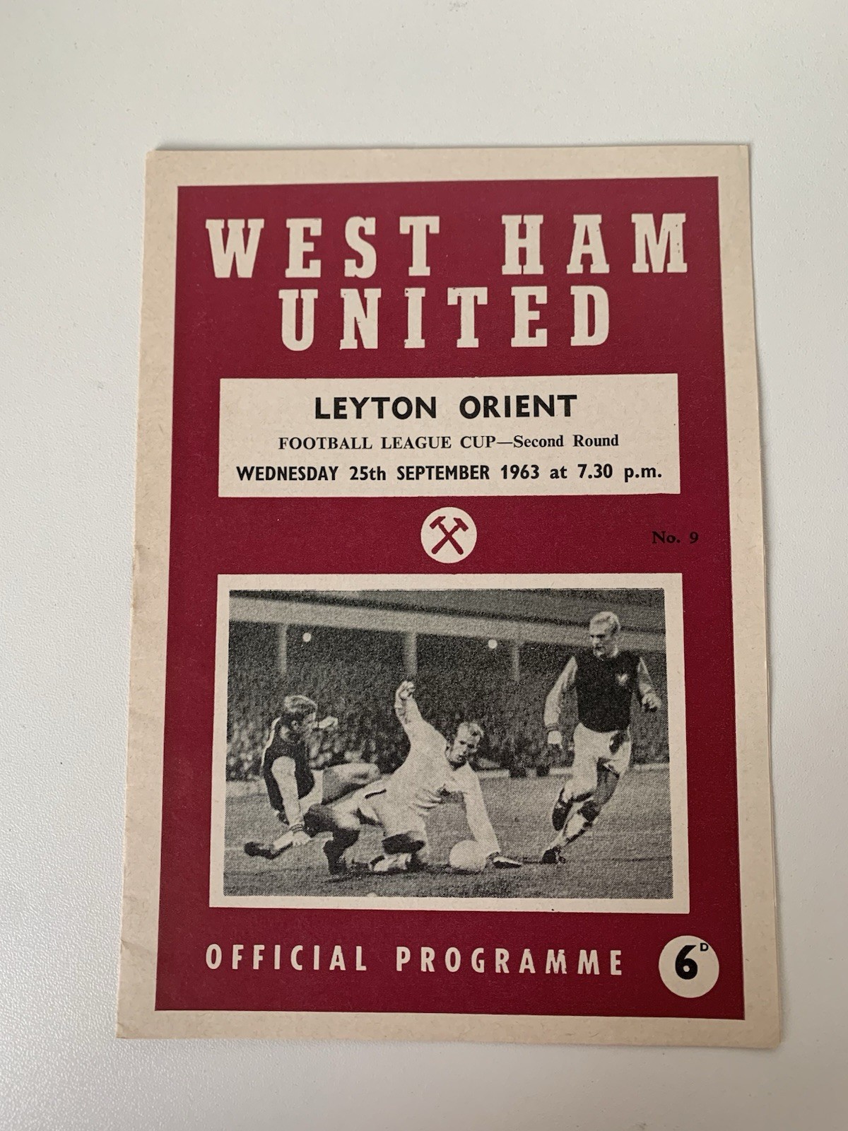 West Ham United v Leyton Orient Football League Cup 2nd Rd 25th September 1963 for sale on Ebay