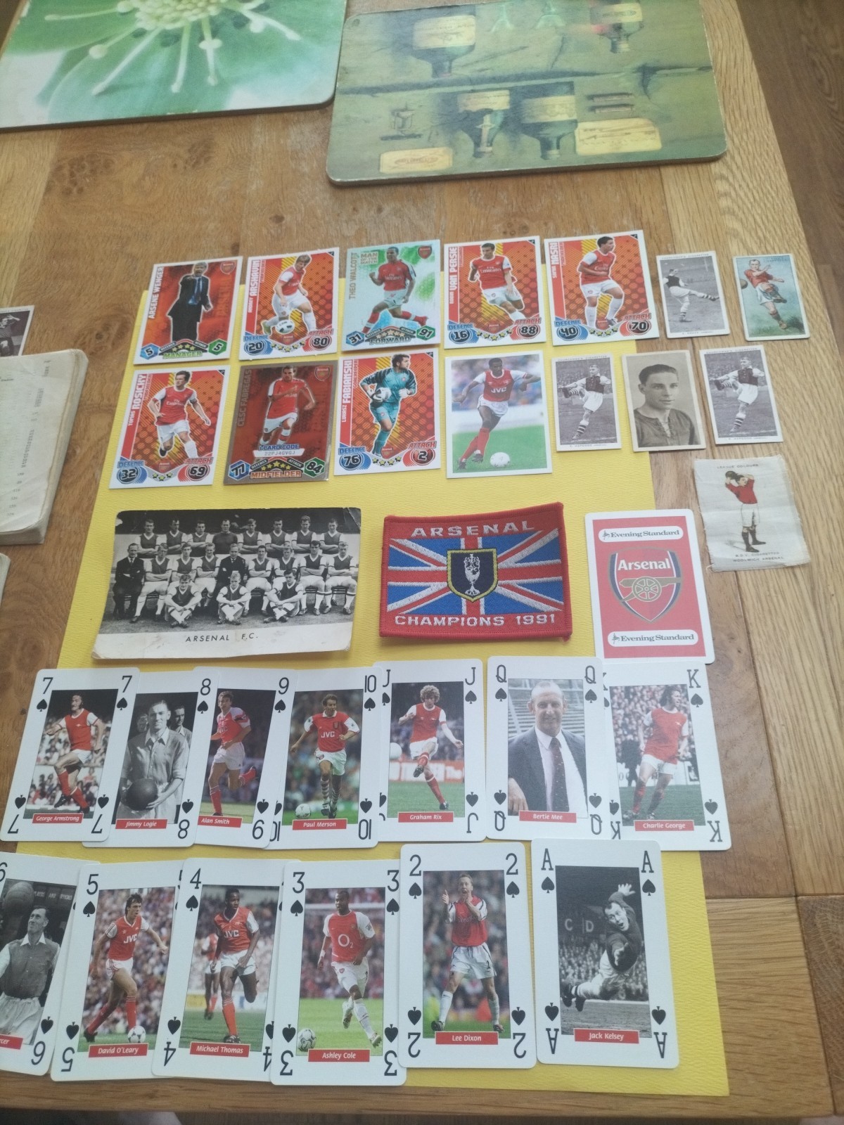 Arsenal Collection Of Cards . Postcard.Badge.handbooks Etc. for sale on Ebay