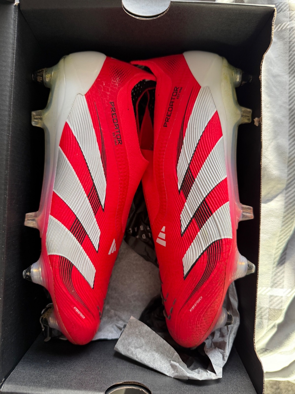 Adidas Predator Elite Laceless football boots SG UK 6.5 worn once!!RRP £230 for sale on Ebay