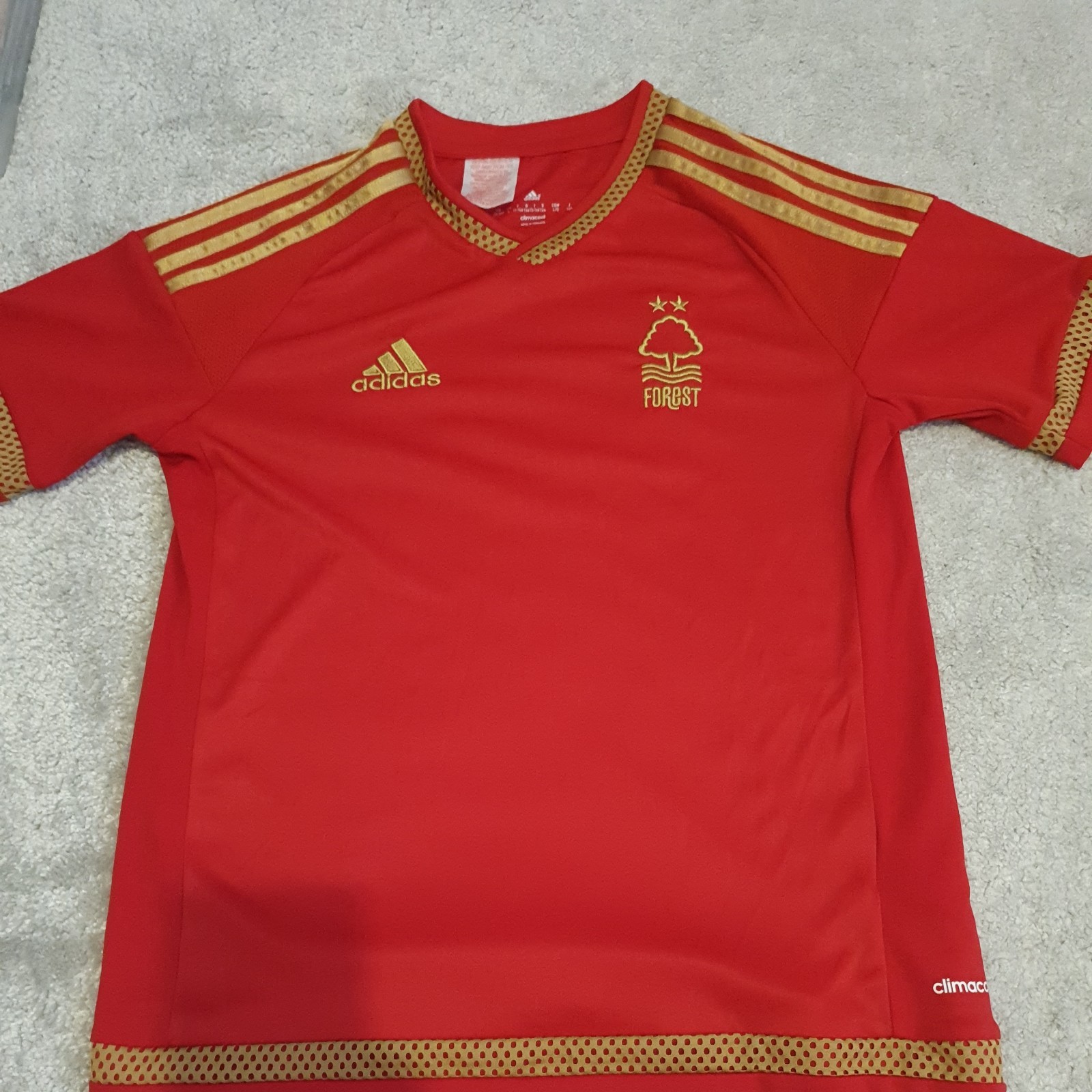 Adidas Nottingham Forest Home Jersey 2015-16 . Kids 13/14 years. for sale on Ebay