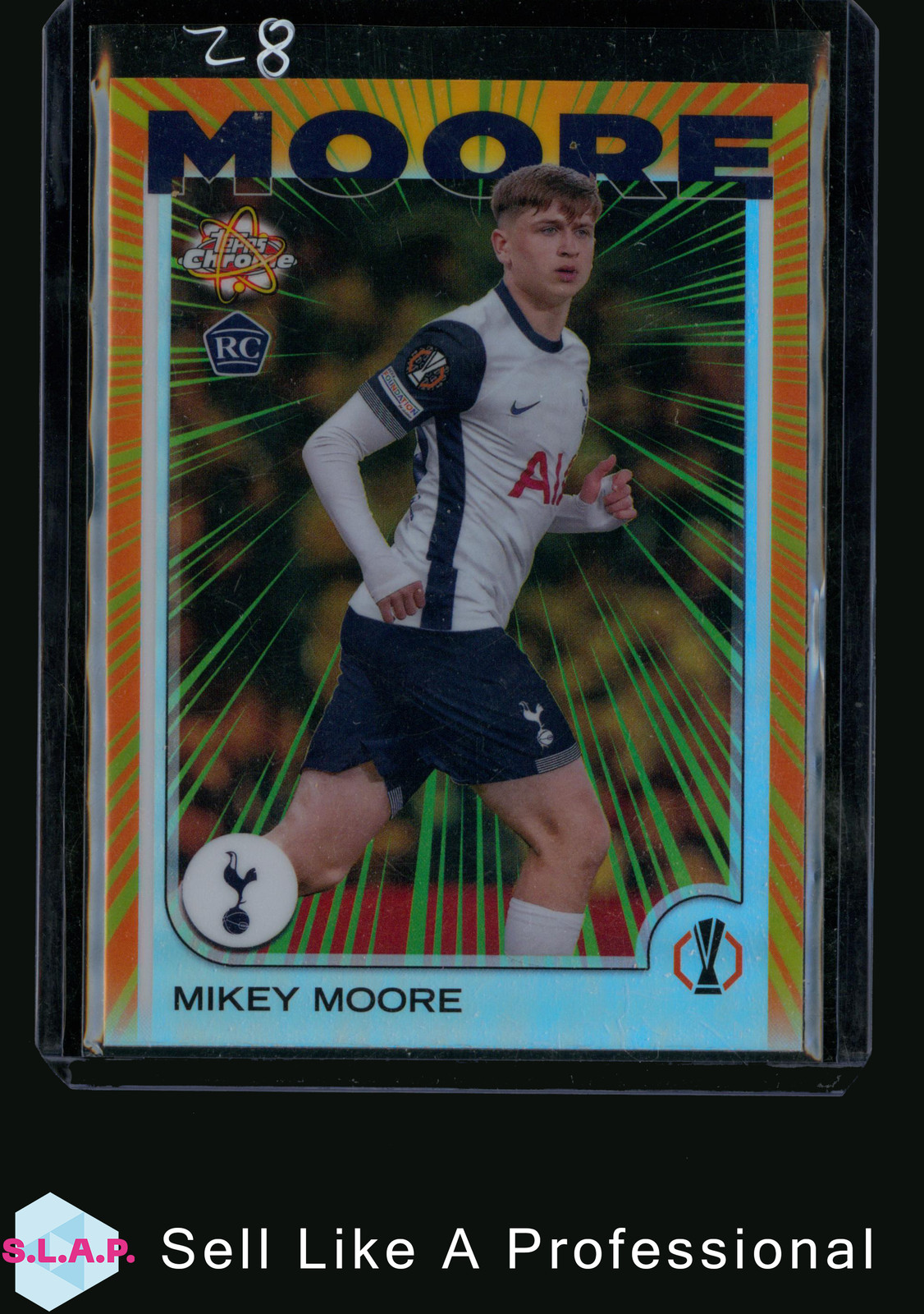MIKEY MOORE TOPPS RR-3 2025 EUROPA LEAGUE TOTTENHAM ENGLISH ROOKIE CARD for sale on Ebay
