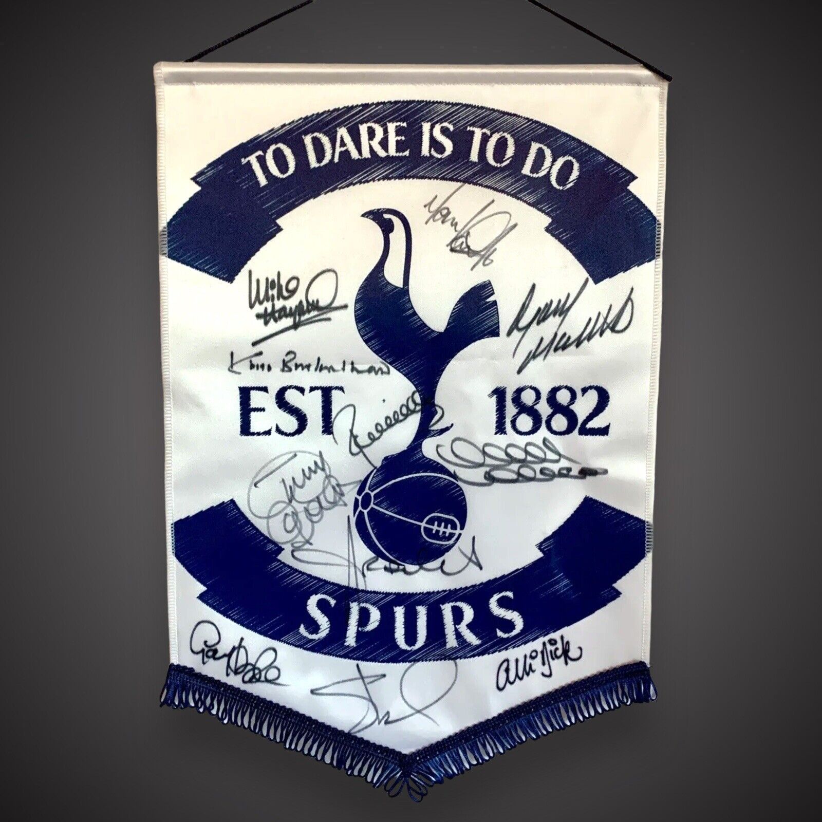 Tottenham Hotspur “SPURS” Signed By 11 Pennant Bid From £35 for sale on Ebay
